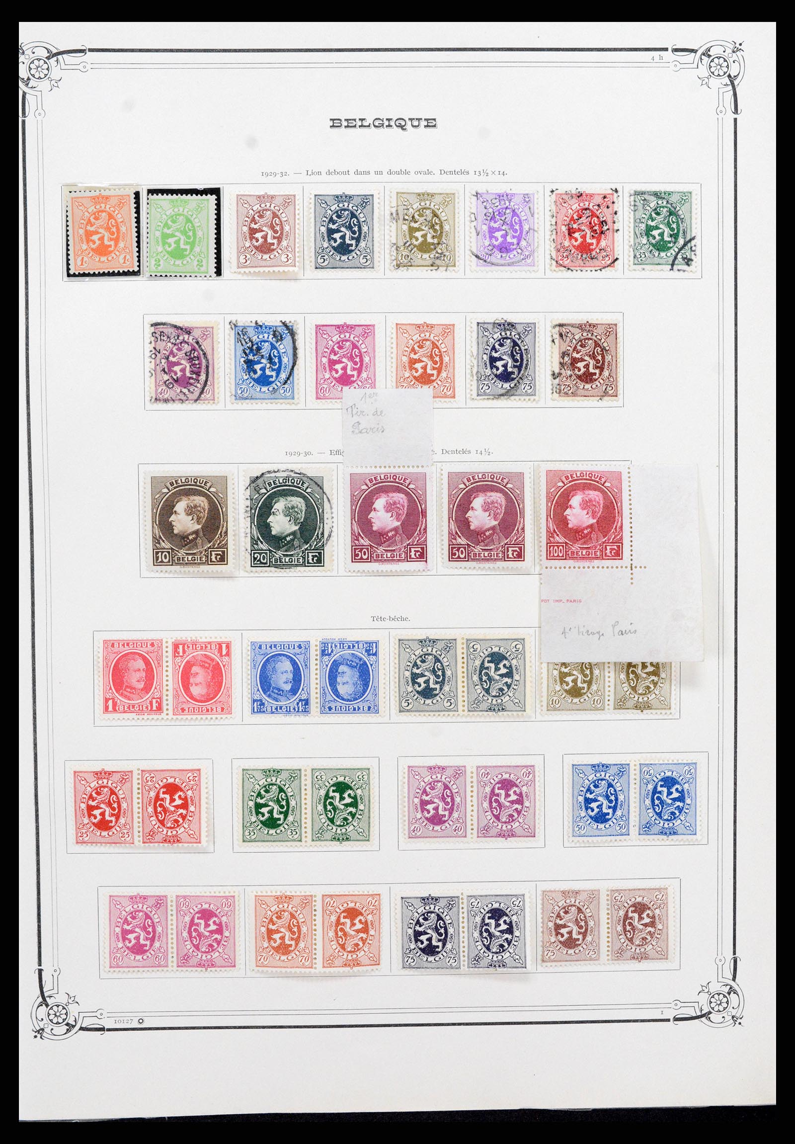 37538 013 - Stamp collection 37538 Belgium 1849-1941.
