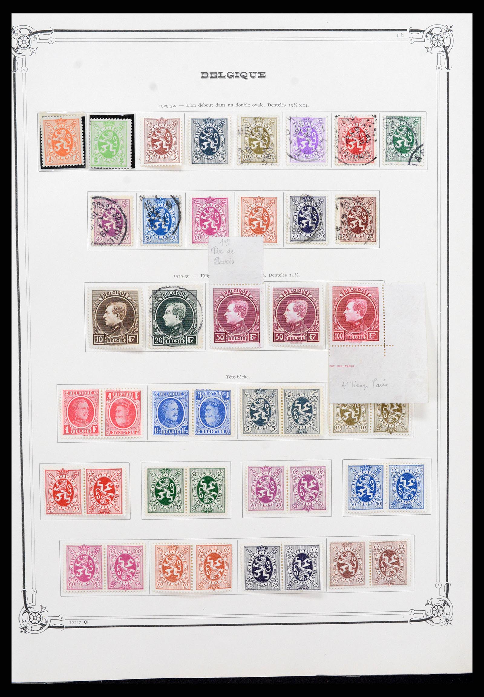 37538 013 - Postzegelverzameling 37538 België 1849-1941.