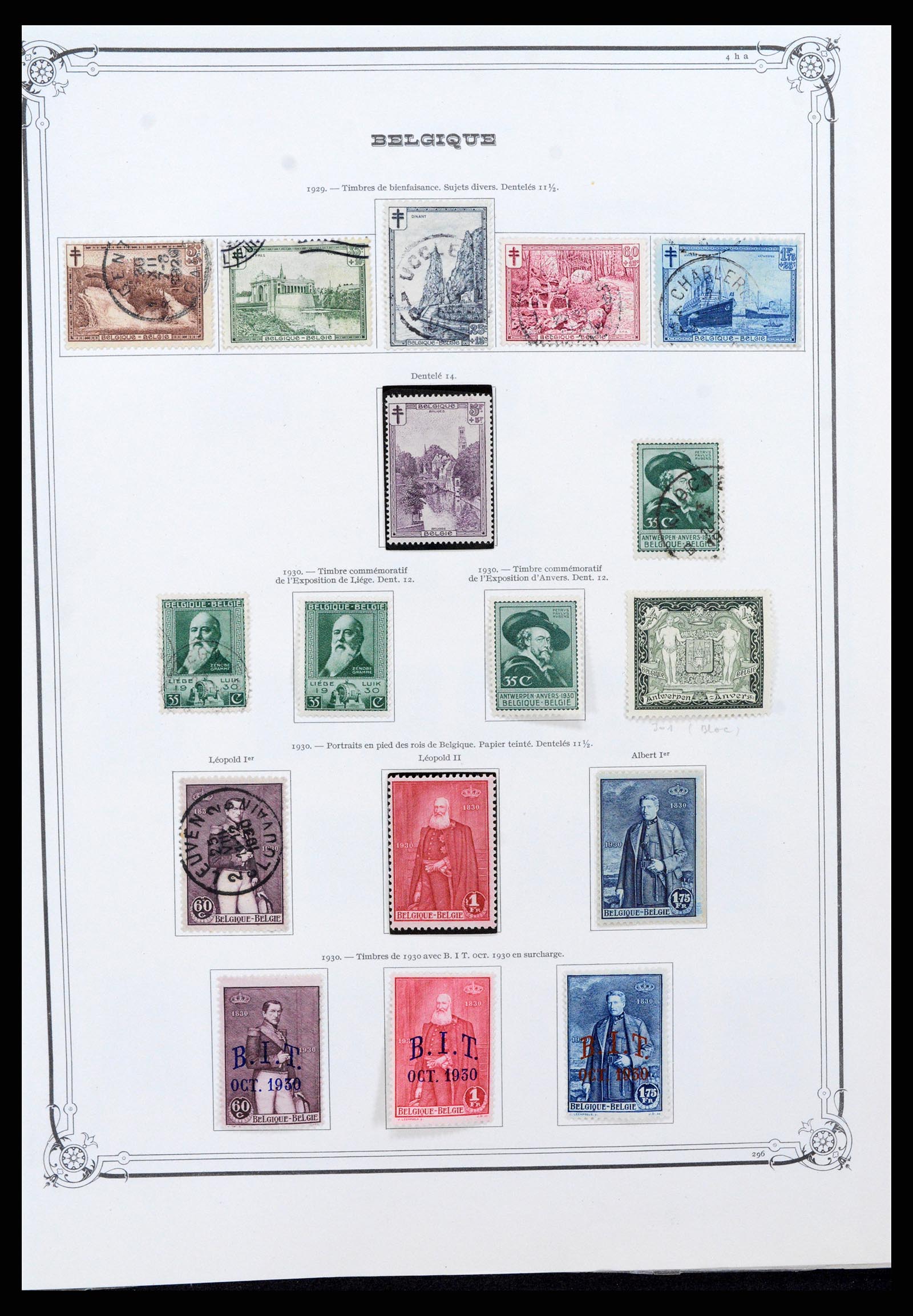 37538 014 - Stamp collection 37538 Belgium 1849-1941.