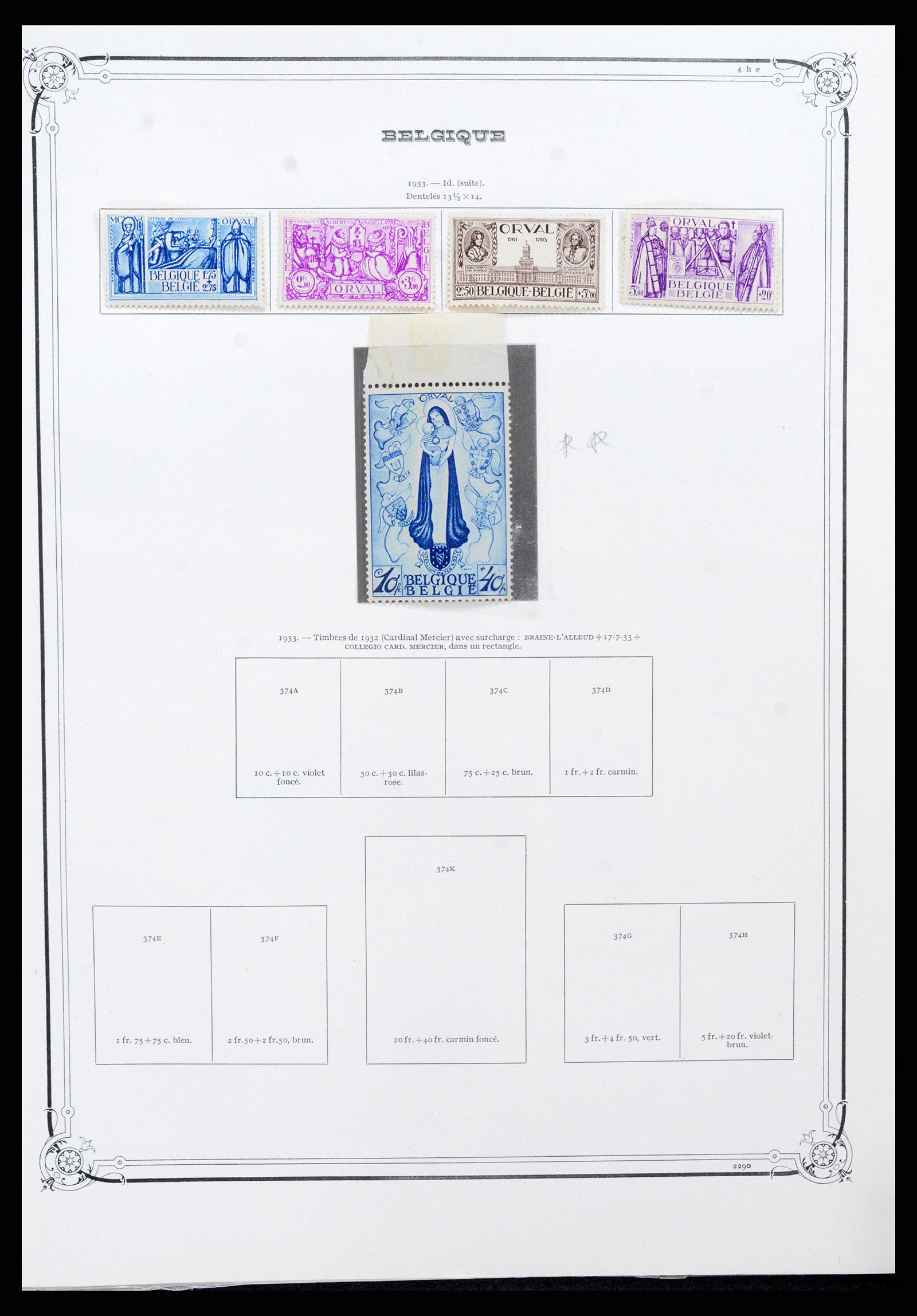 37538 018 - Stamp collection 37538 Belgium 1849-1941.