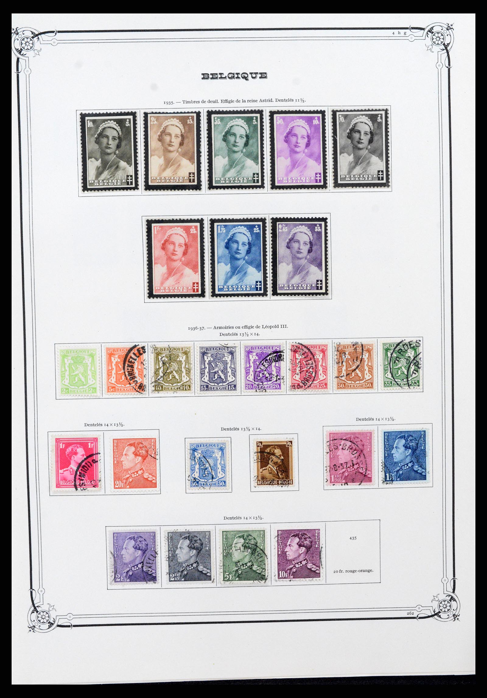 37538 021 - Postzegelverzameling 37538 België 1849-1941.