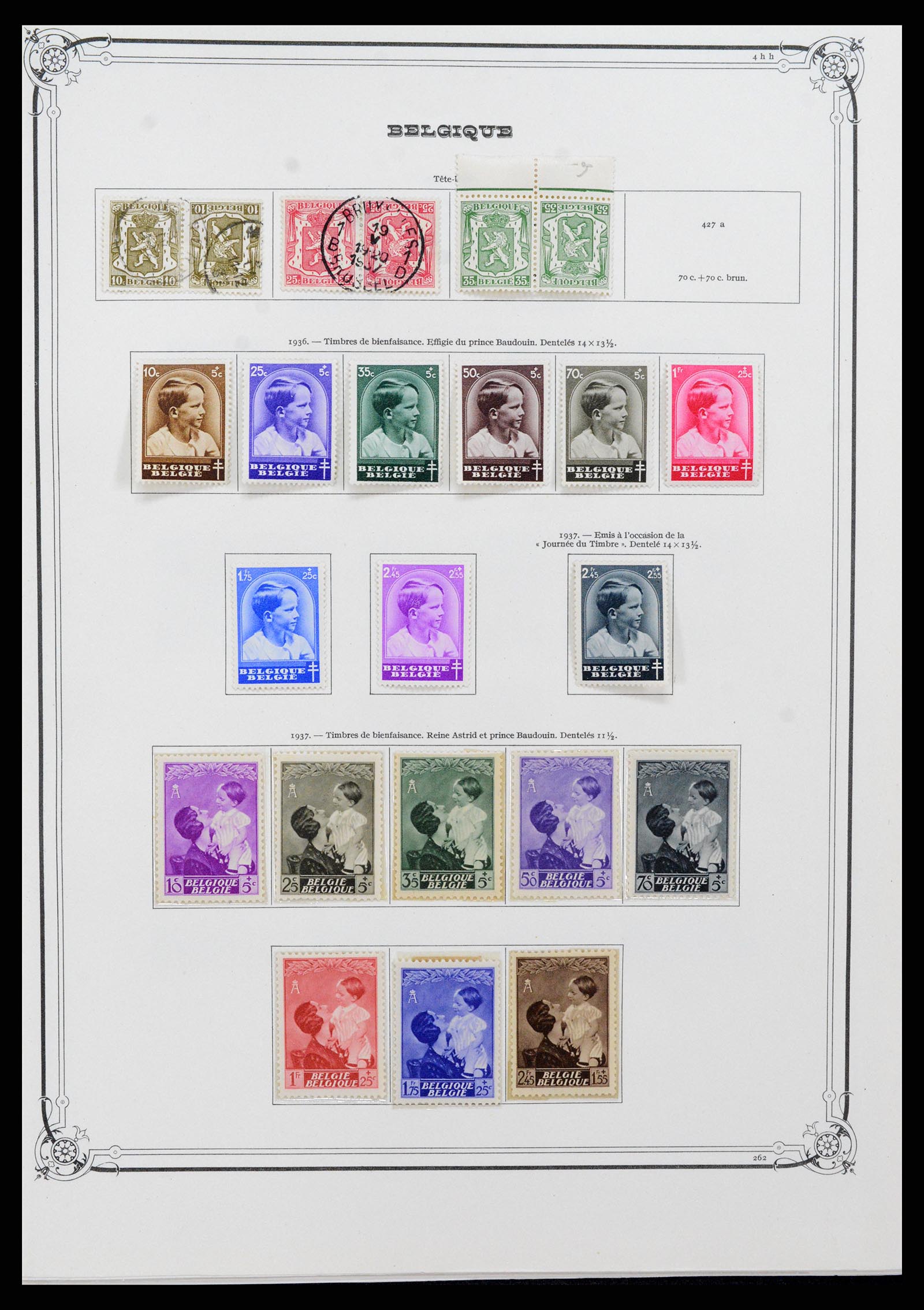 37538 022 - Postzegelverzameling 37538 België 1849-1941.