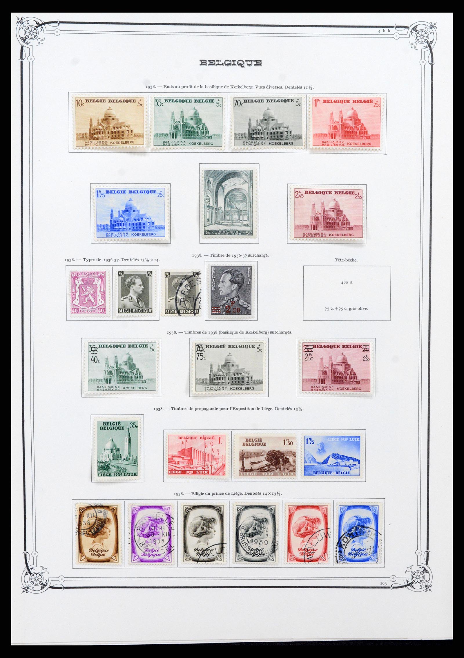 37538 024 - Postzegelverzameling 37538 België 1849-1941.