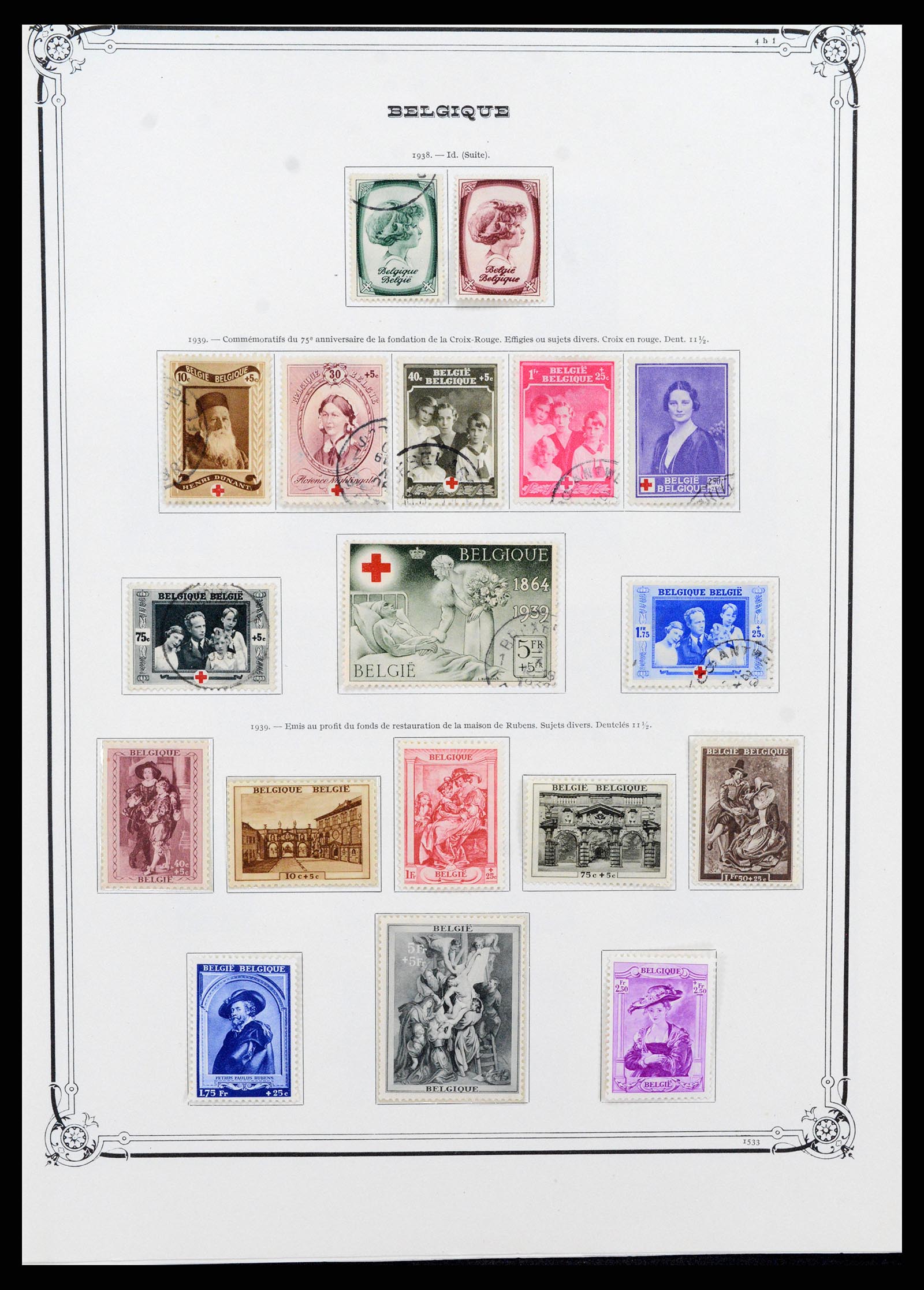 37538 025 - Postzegelverzameling 37538 België 1849-1941.