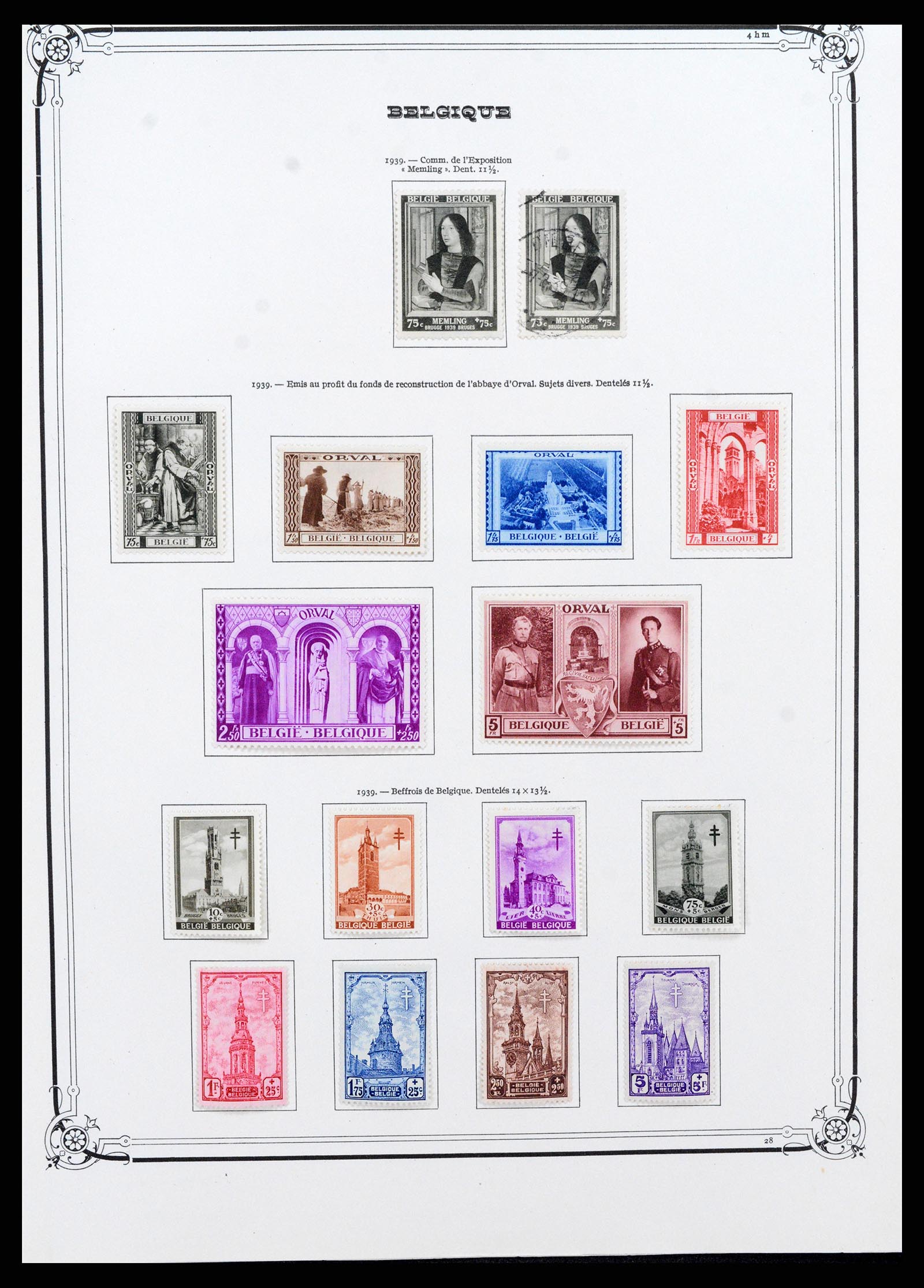 37538 026 - Postzegelverzameling 37538 België 1849-1941.