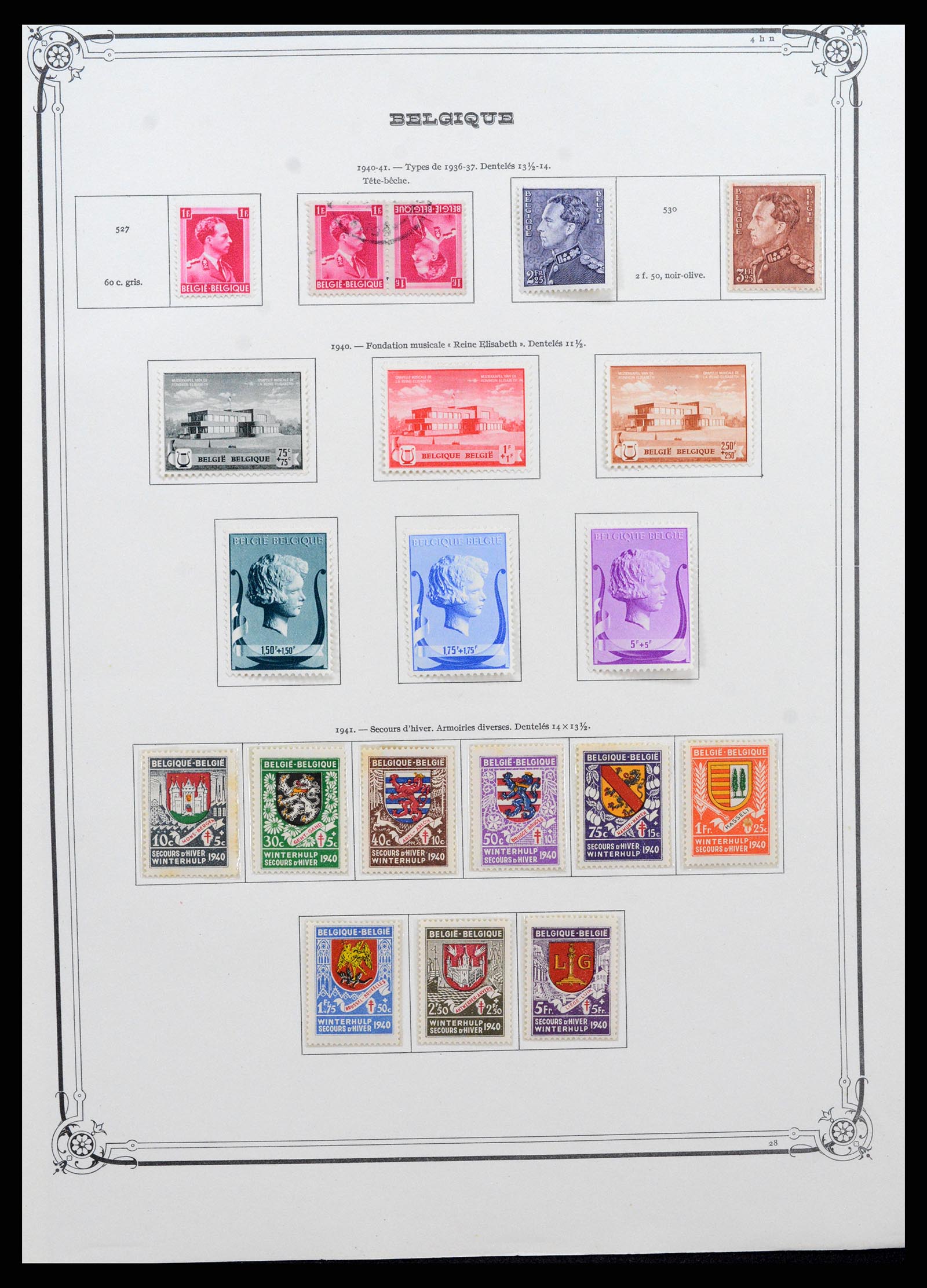 37538 027 - Postzegelverzameling 37538 België 1849-1941.