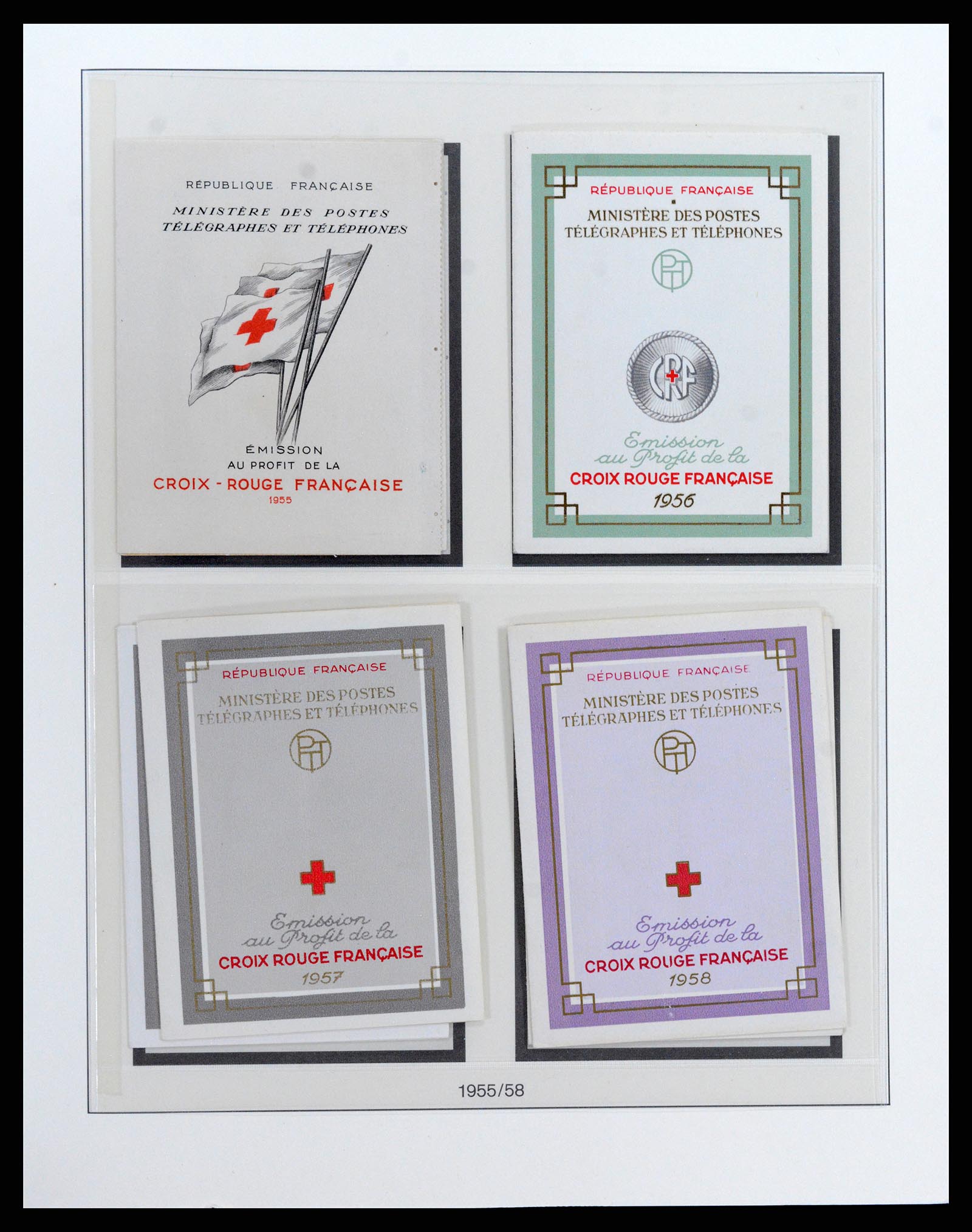37542 002 - Postzegelverzameling 37542 Frankrijk postzegelboekjes 1952-2004.
