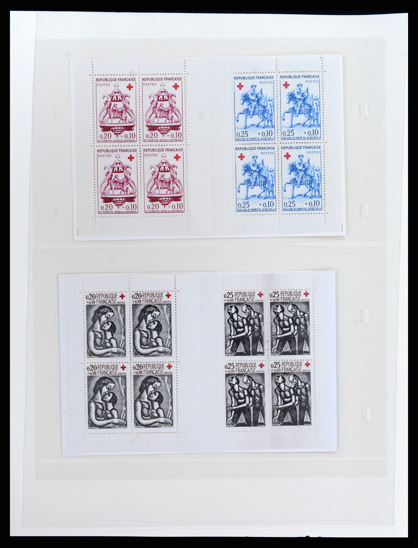 37542 004 - Postzegelverzameling 37542 Frankrijk postzegelboekjes 1952-2004.