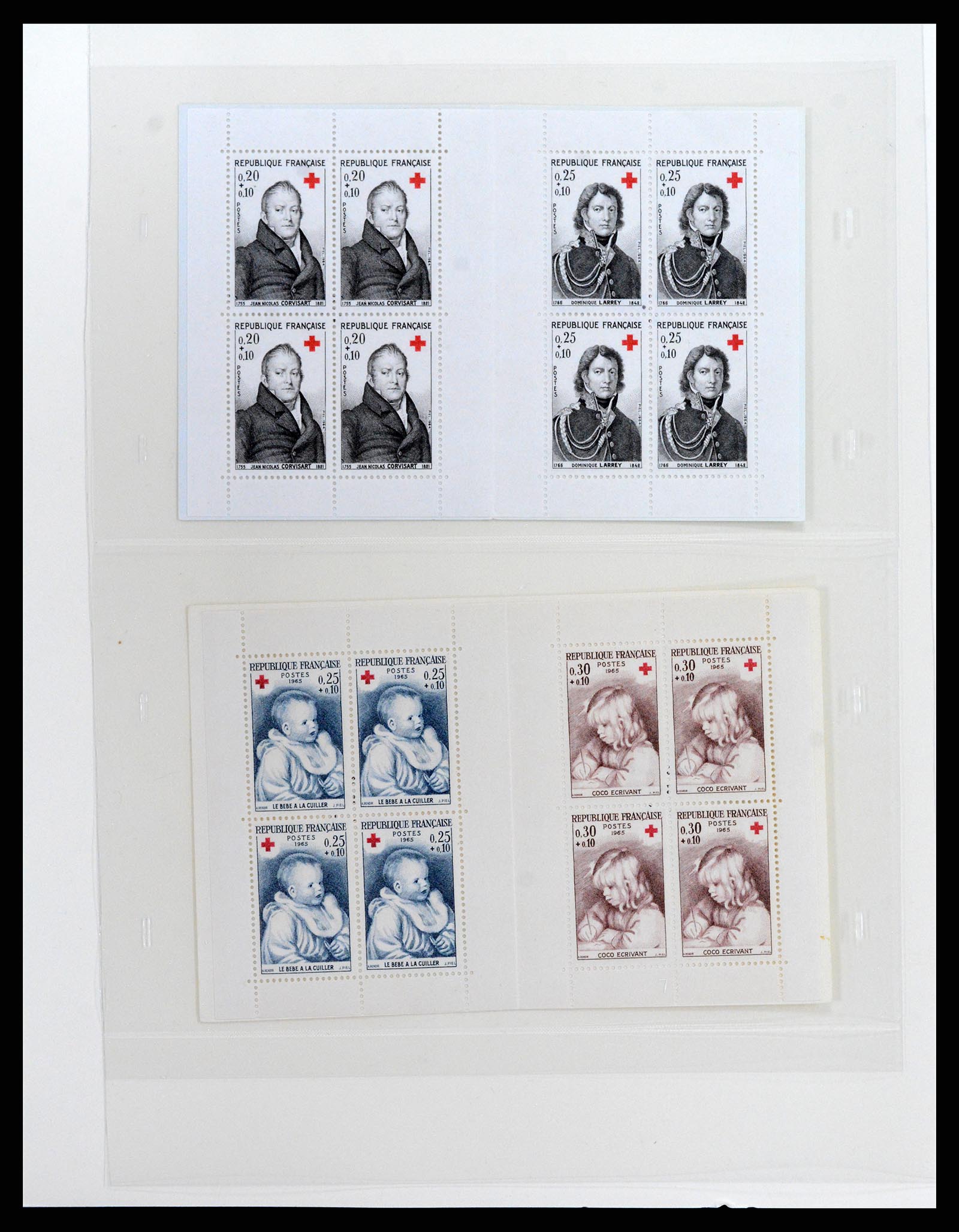 37542 006 - Postzegelverzameling 37542 Frankrijk postzegelboekjes 1952-2004.