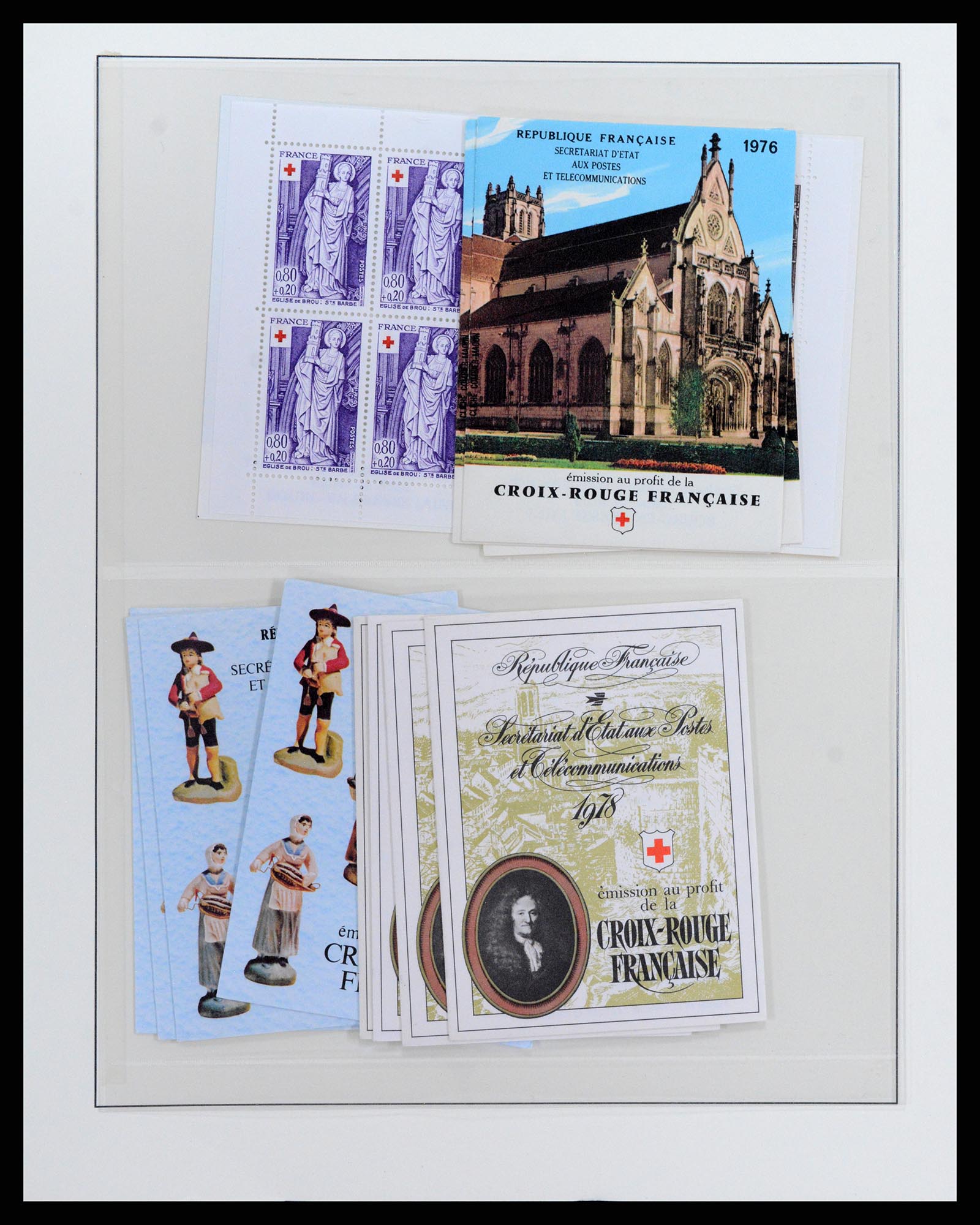 37542 011 - Postzegelverzameling 37542 Frankrijk postzegelboekjes 1952-2004.