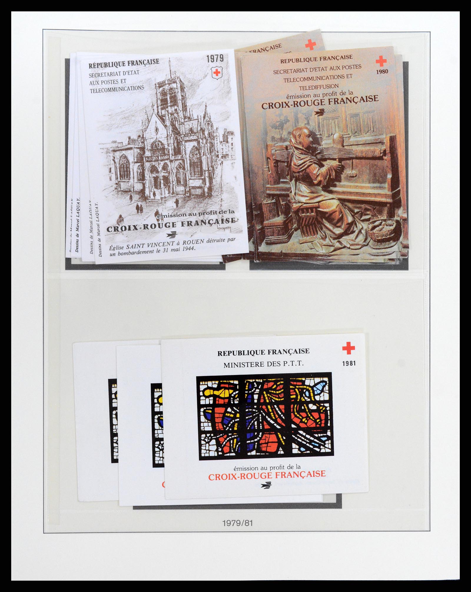 37542 012 - Postzegelverzameling 37542 Frankrijk postzegelboekjes 1952-2004.