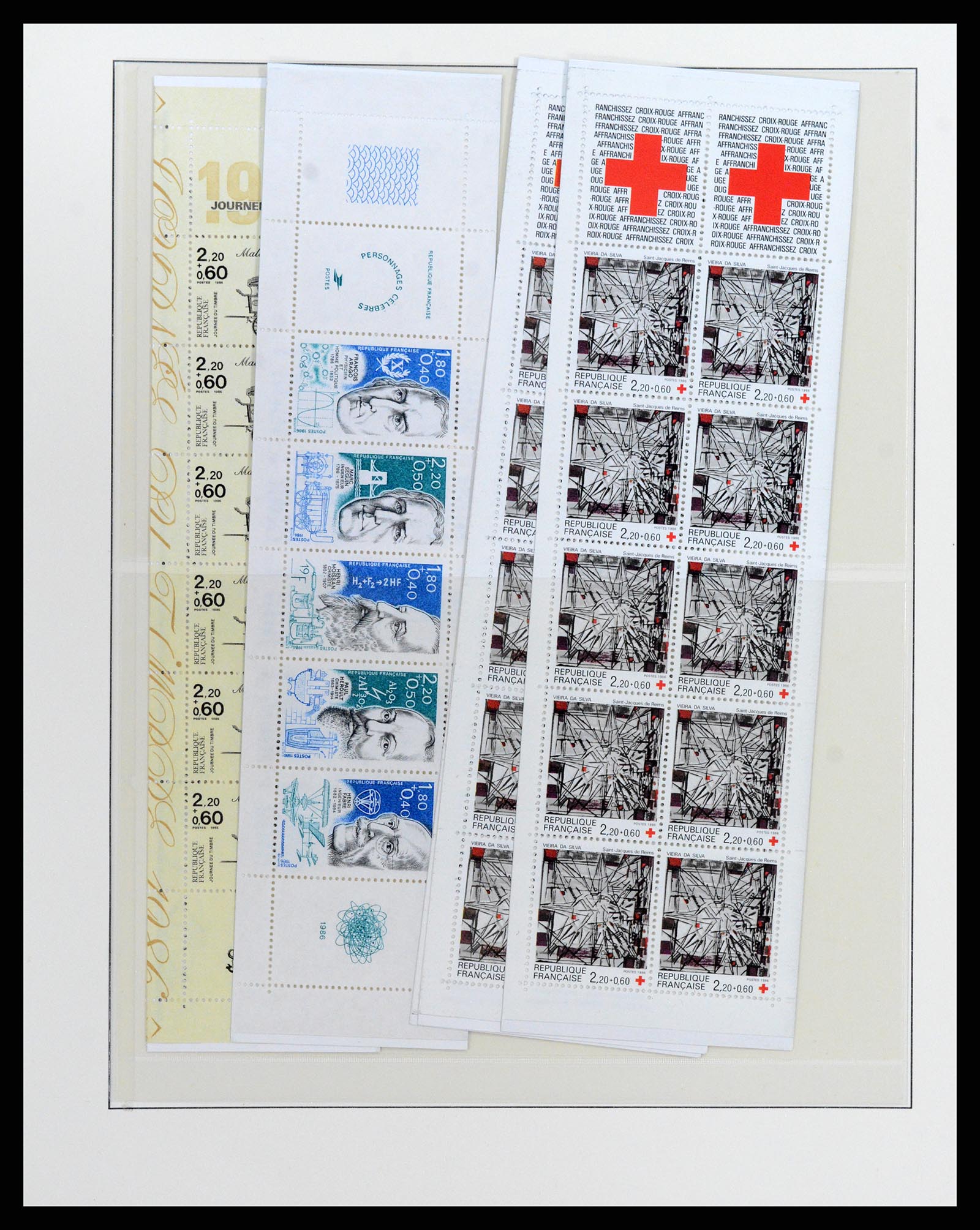 37542 015 - Postzegelverzameling 37542 Frankrijk postzegelboekjes 1952-2004.