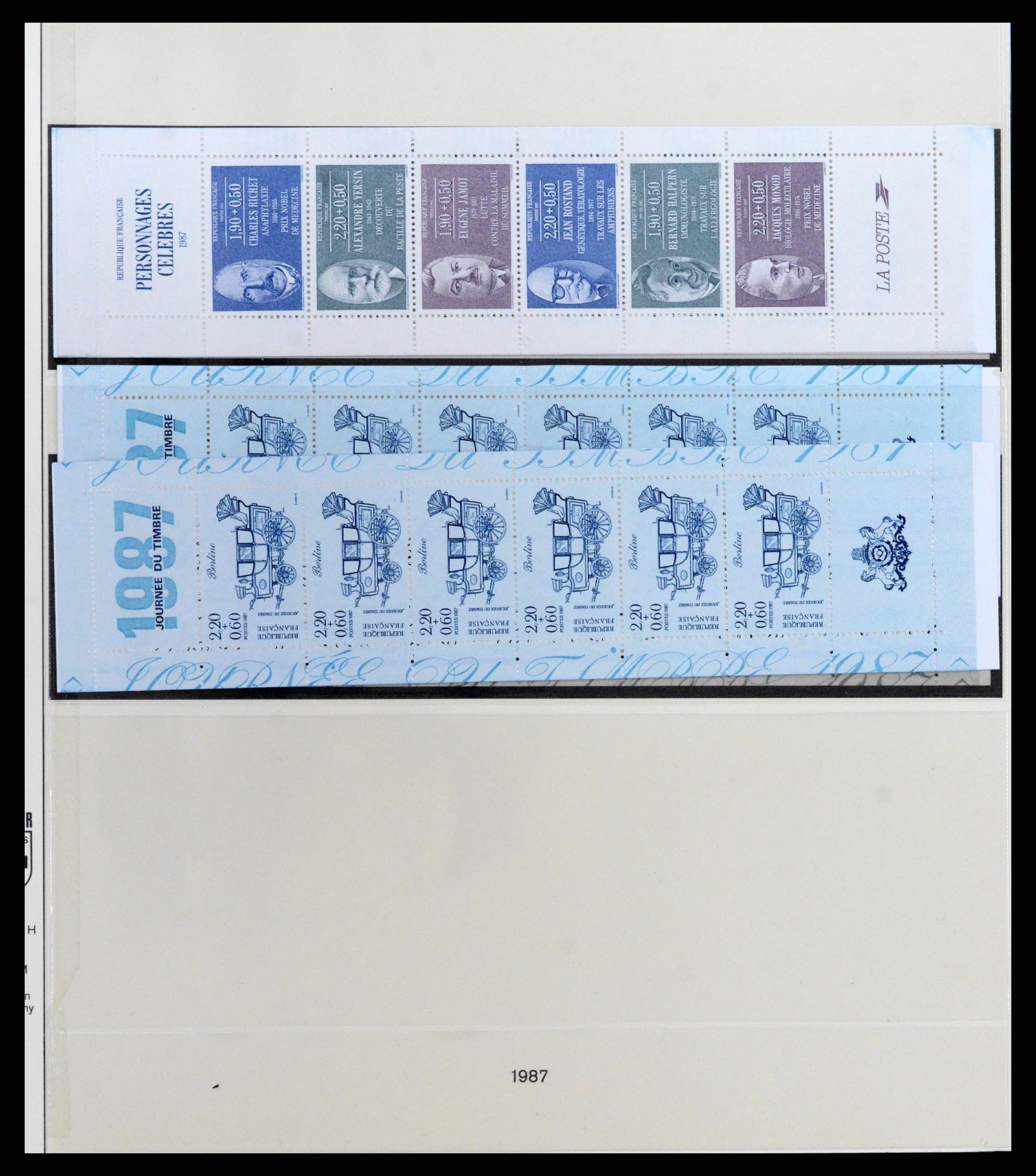 37542 016 - Postzegelverzameling 37542 Frankrijk postzegelboekjes 1952-2004.