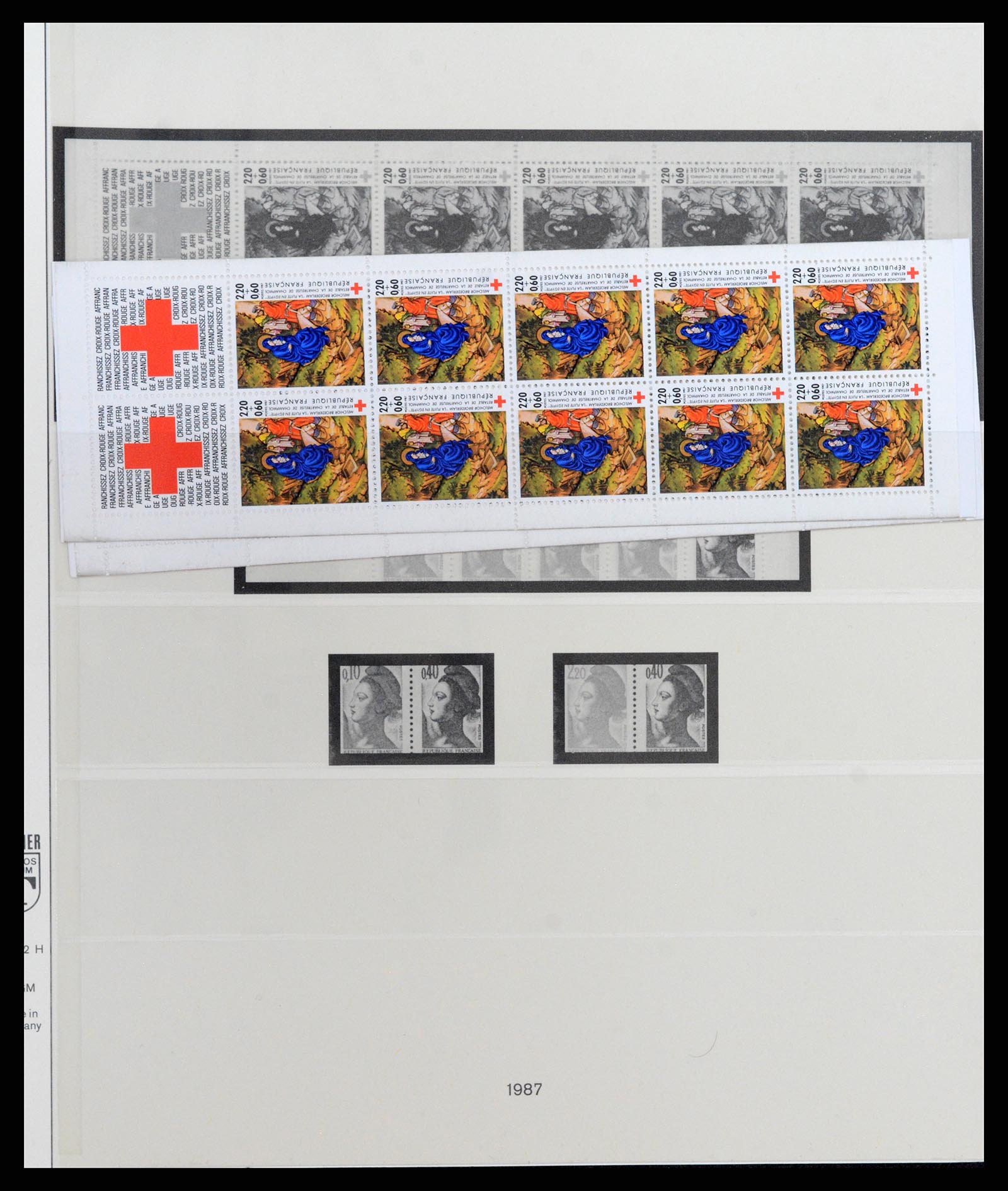 37542 017 - Postzegelverzameling 37542 Frankrijk postzegelboekjes 1952-2004.
