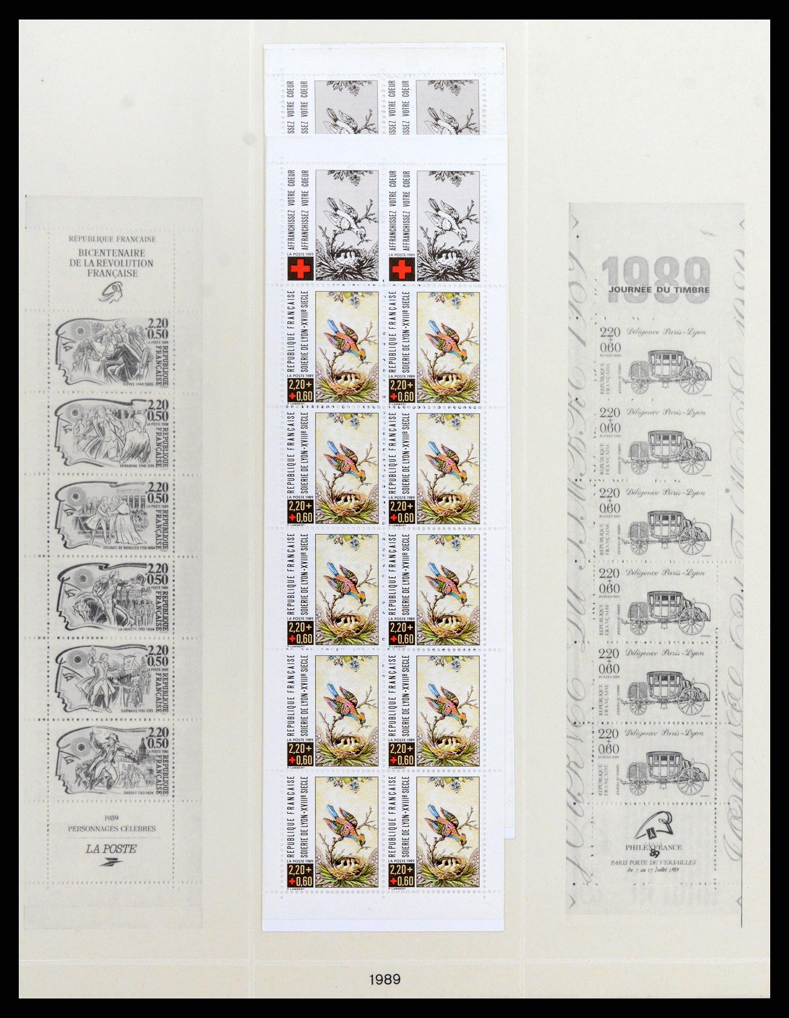 37542 020 - Postzegelverzameling 37542 Frankrijk postzegelboekjes 1952-2004.