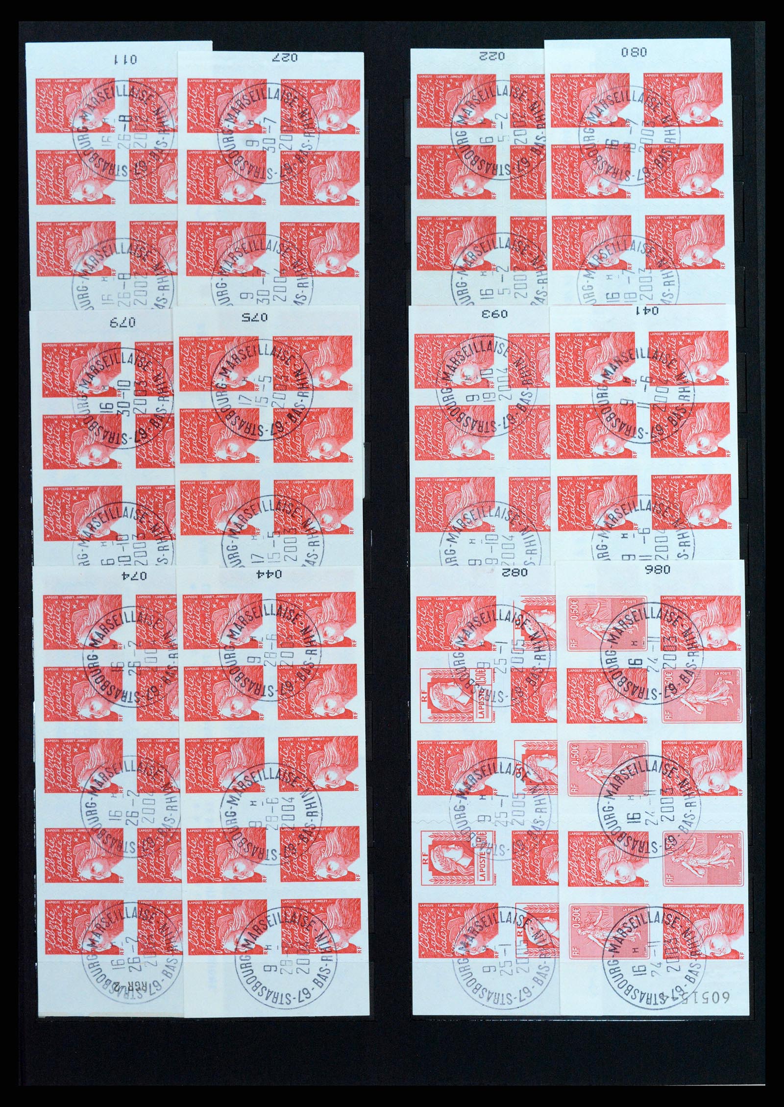 37542 034 - Postzegelverzameling 37542 Frankrijk postzegelboekjes 1952-2004.