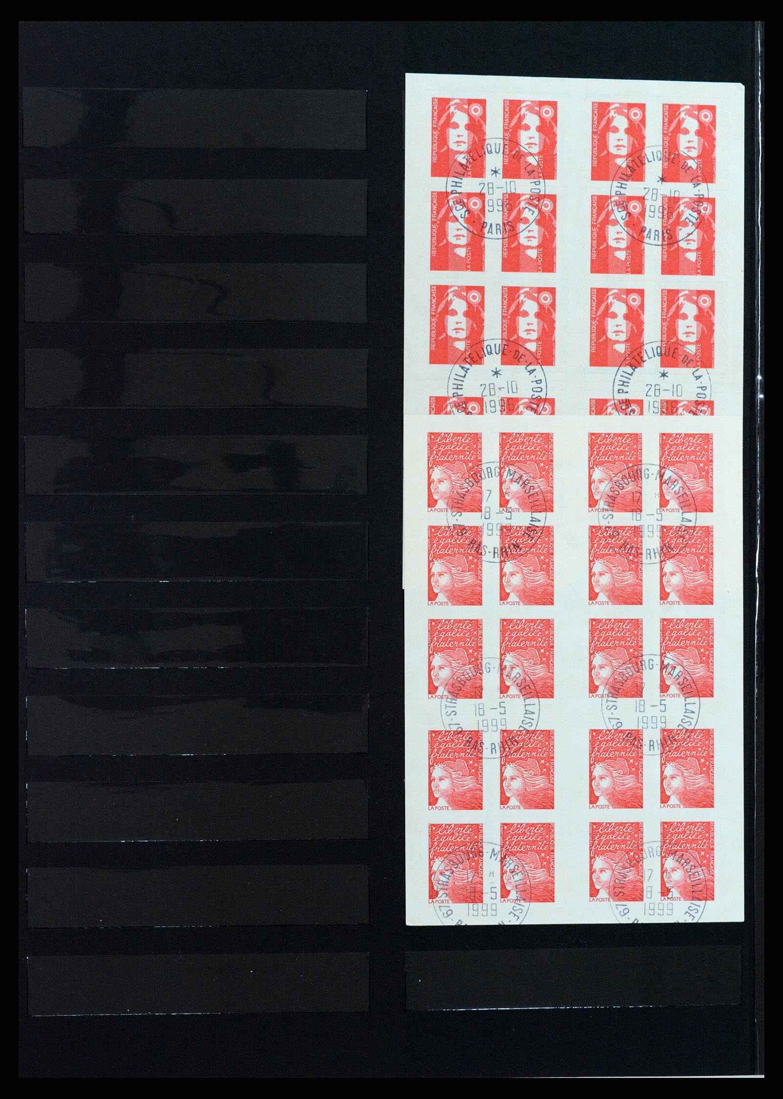 37542 035 - Postzegelverzameling 37542 Frankrijk postzegelboekjes 1952-2004.