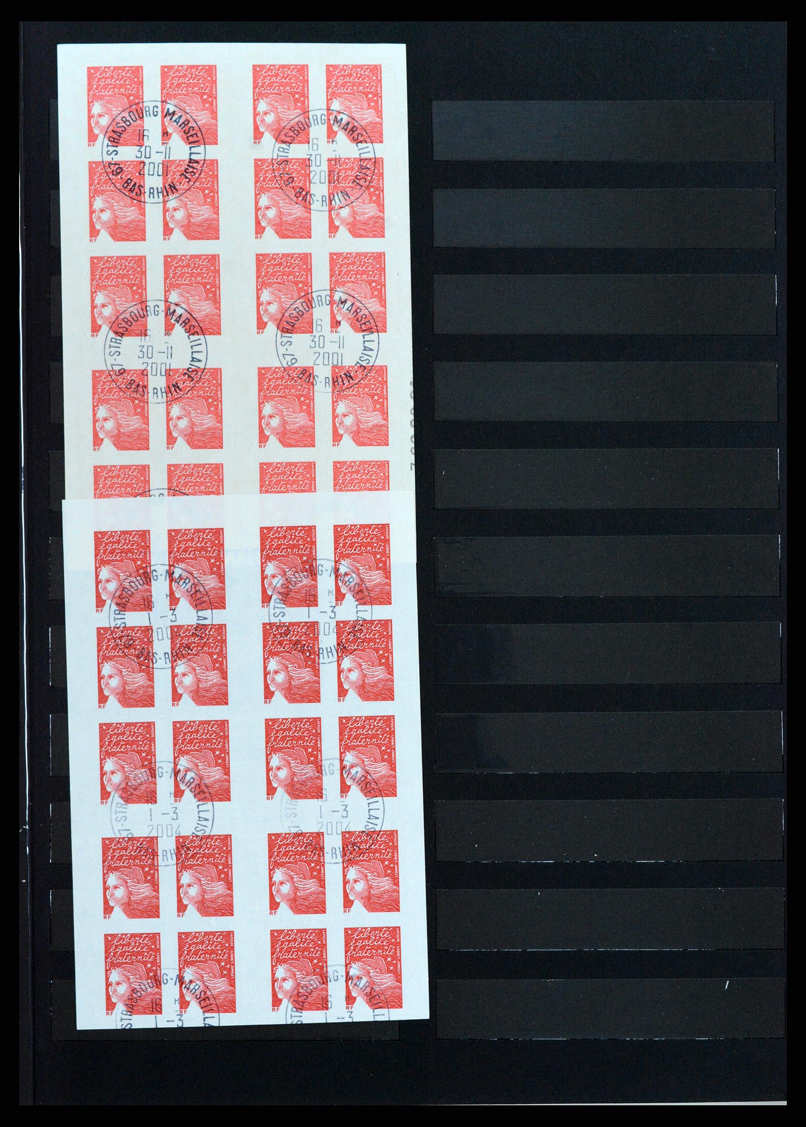 37542 036 - Postzegelverzameling 37542 Frankrijk postzegelboekjes 1952-2004.