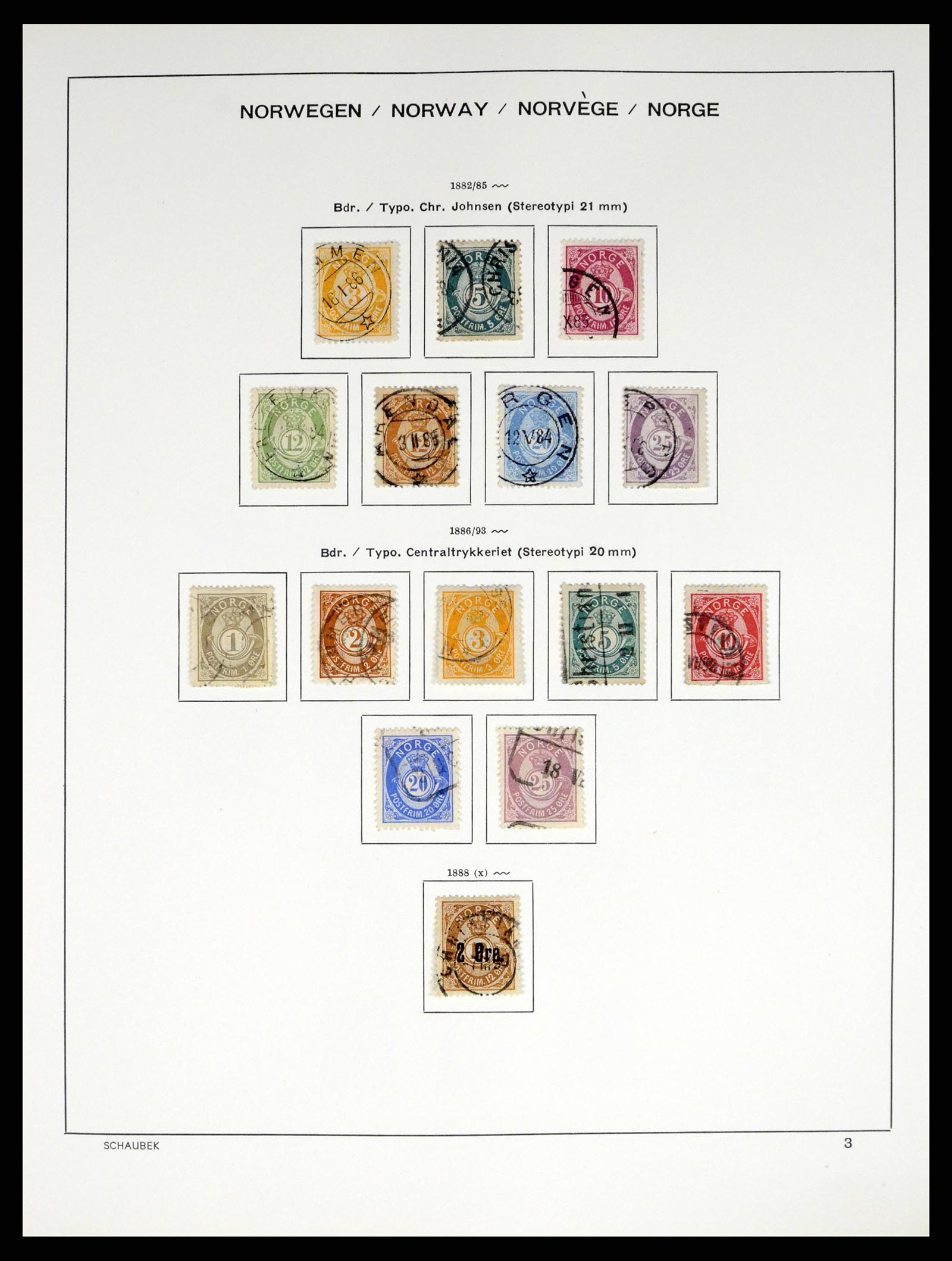 37544 003 - Postzegelverzameling 37544 Noorwegen 1855-2014.