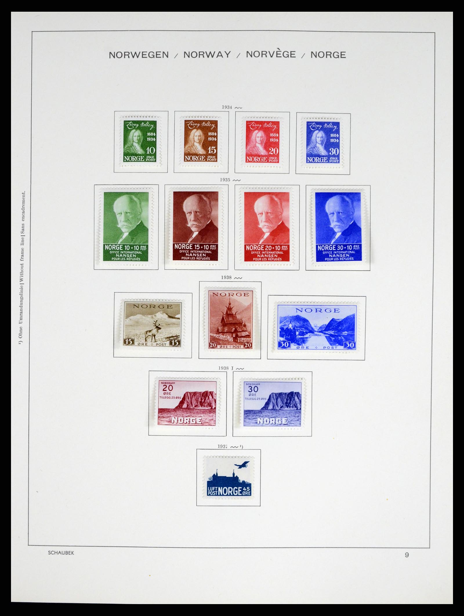 37544 010 - Postzegelverzameling 37544 Noorwegen 1855-2014.