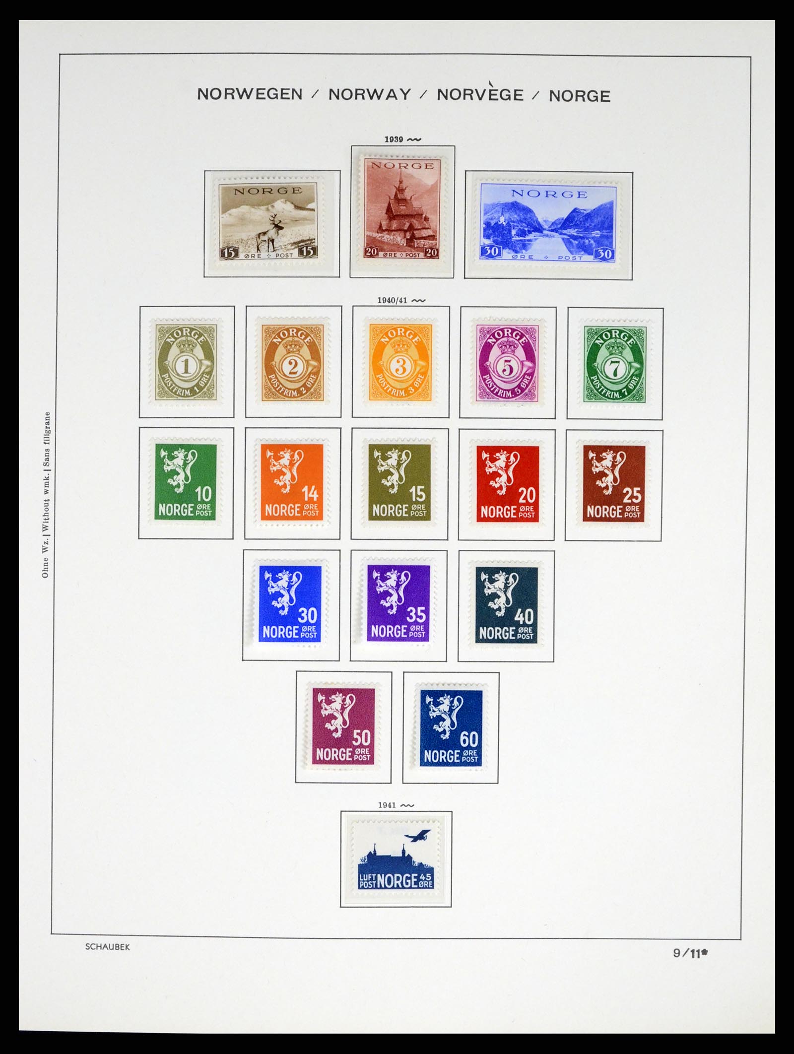 37544 011 - Postzegelverzameling 37544 Noorwegen 1855-2014.