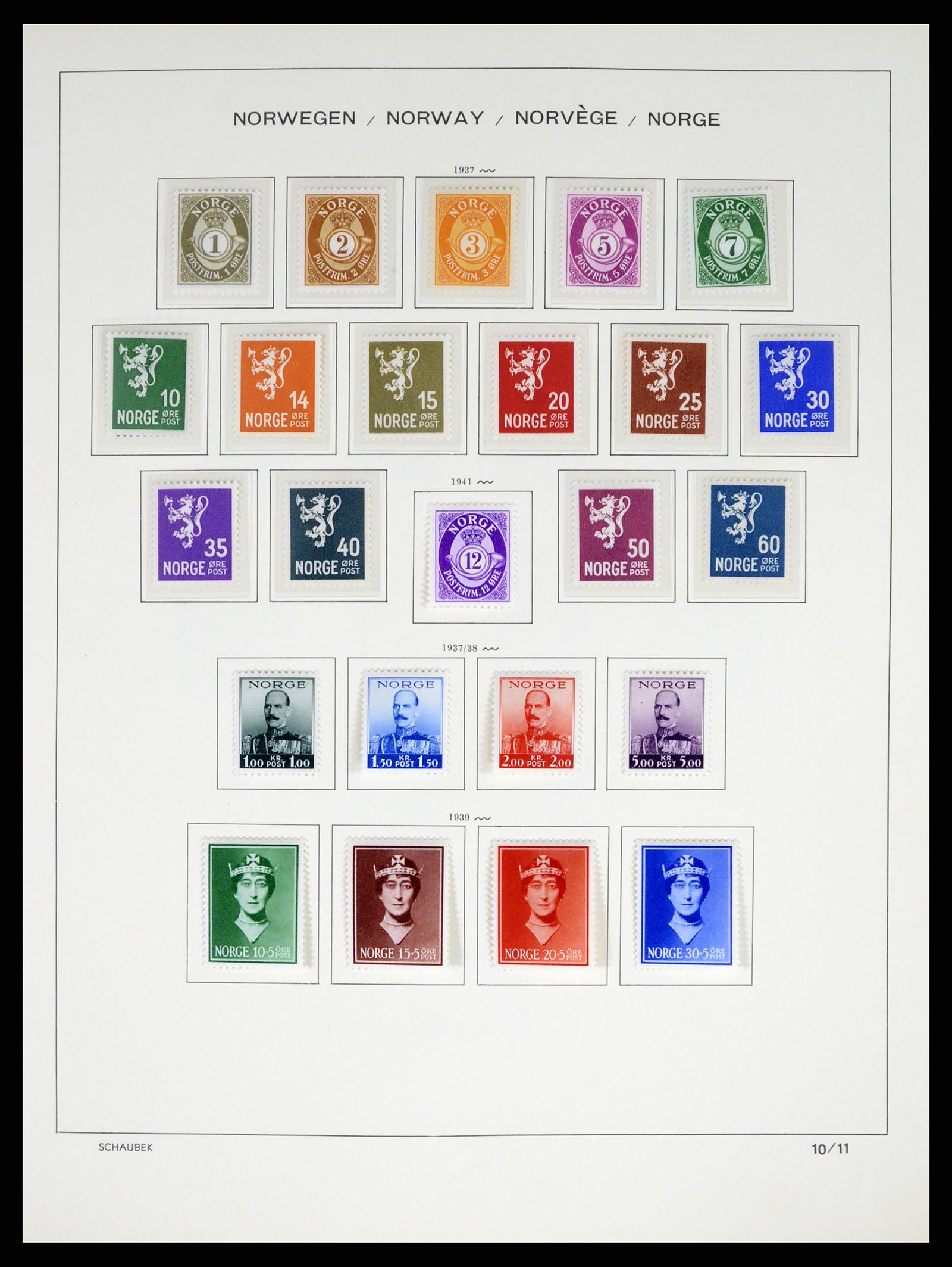37544 012 - Postzegelverzameling 37544 Noorwegen 1855-2014.