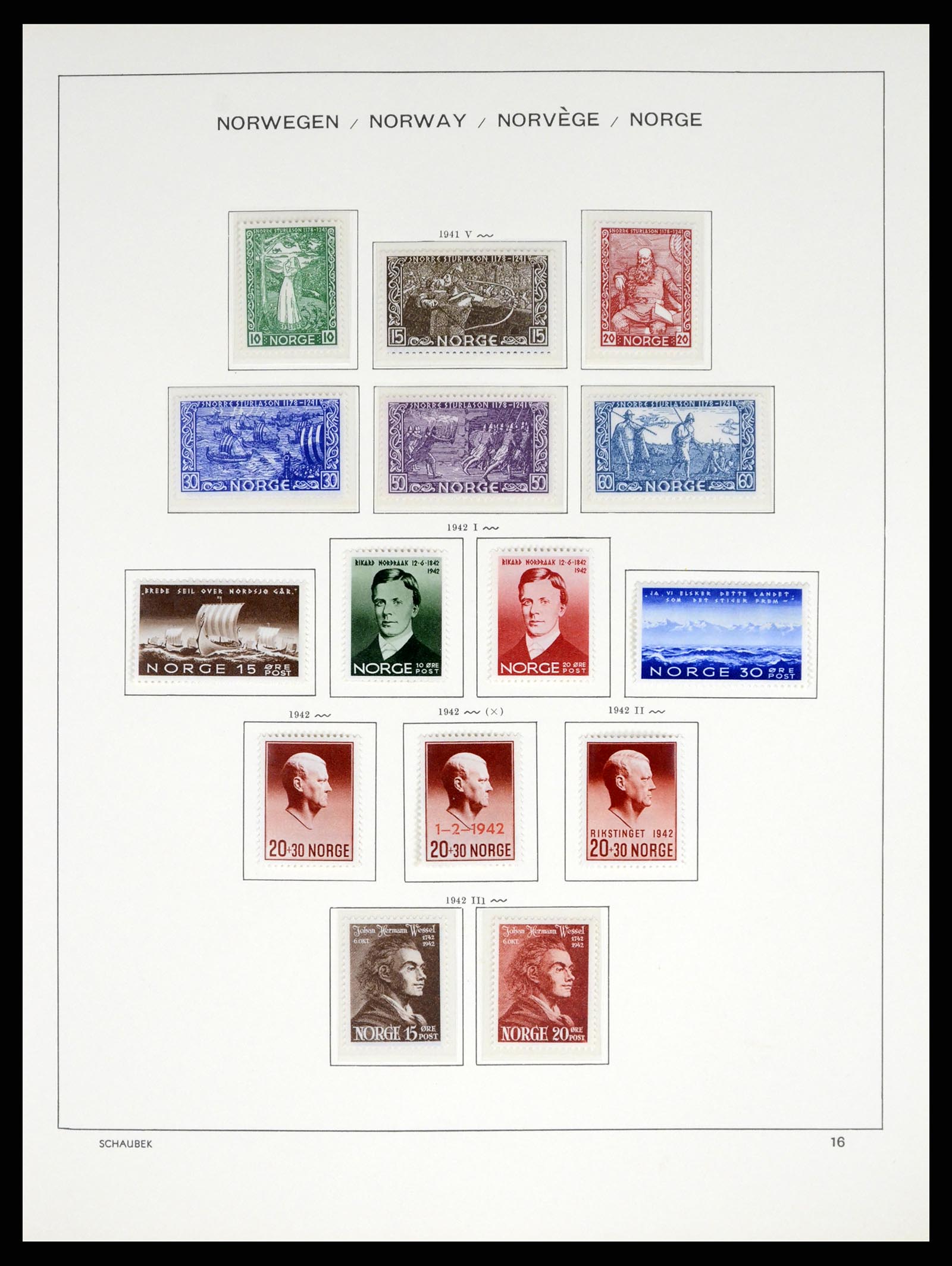 37544 015 - Postzegelverzameling 37544 Noorwegen 1855-2014.