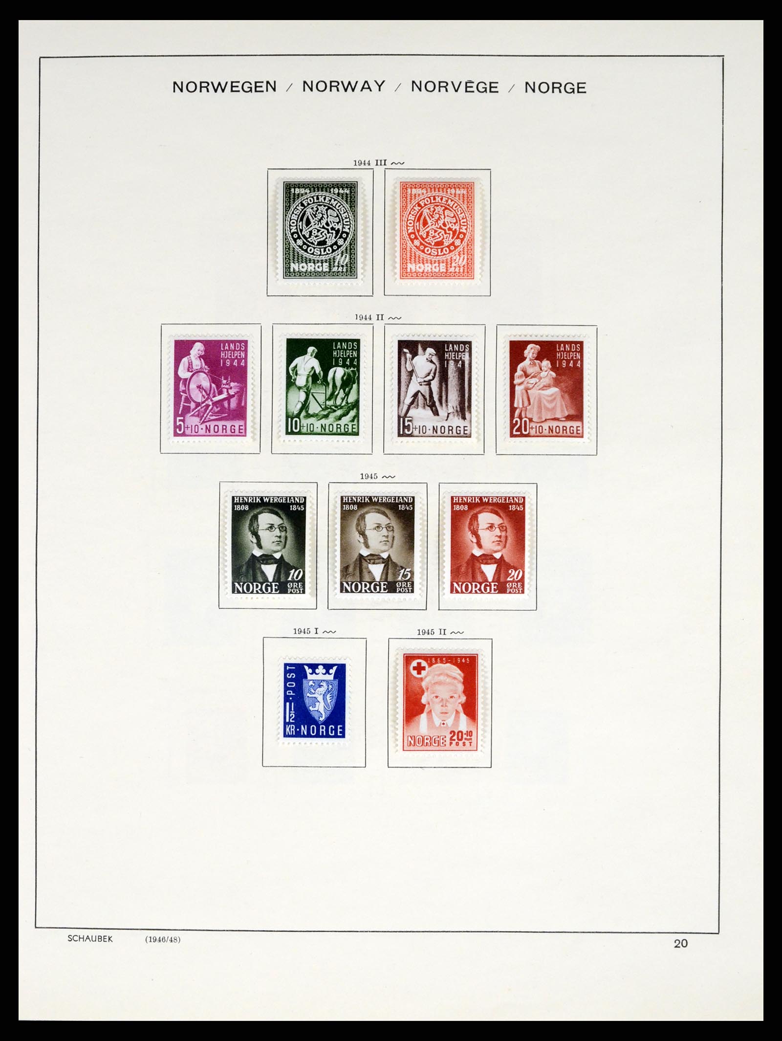 37544 018 - Postzegelverzameling 37544 Noorwegen 1855-2014.