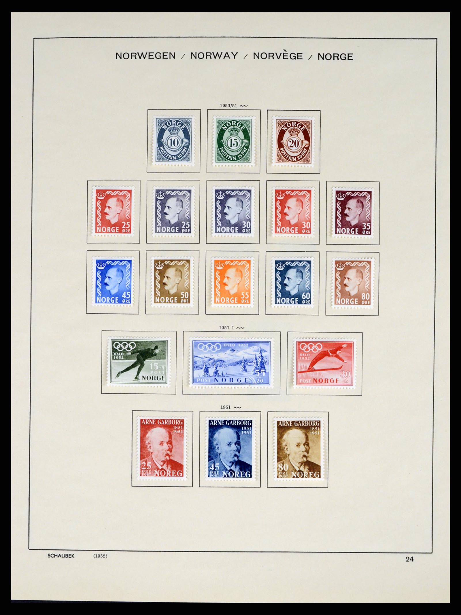 37544 022 - Postzegelverzameling 37544 Noorwegen 1855-2014.