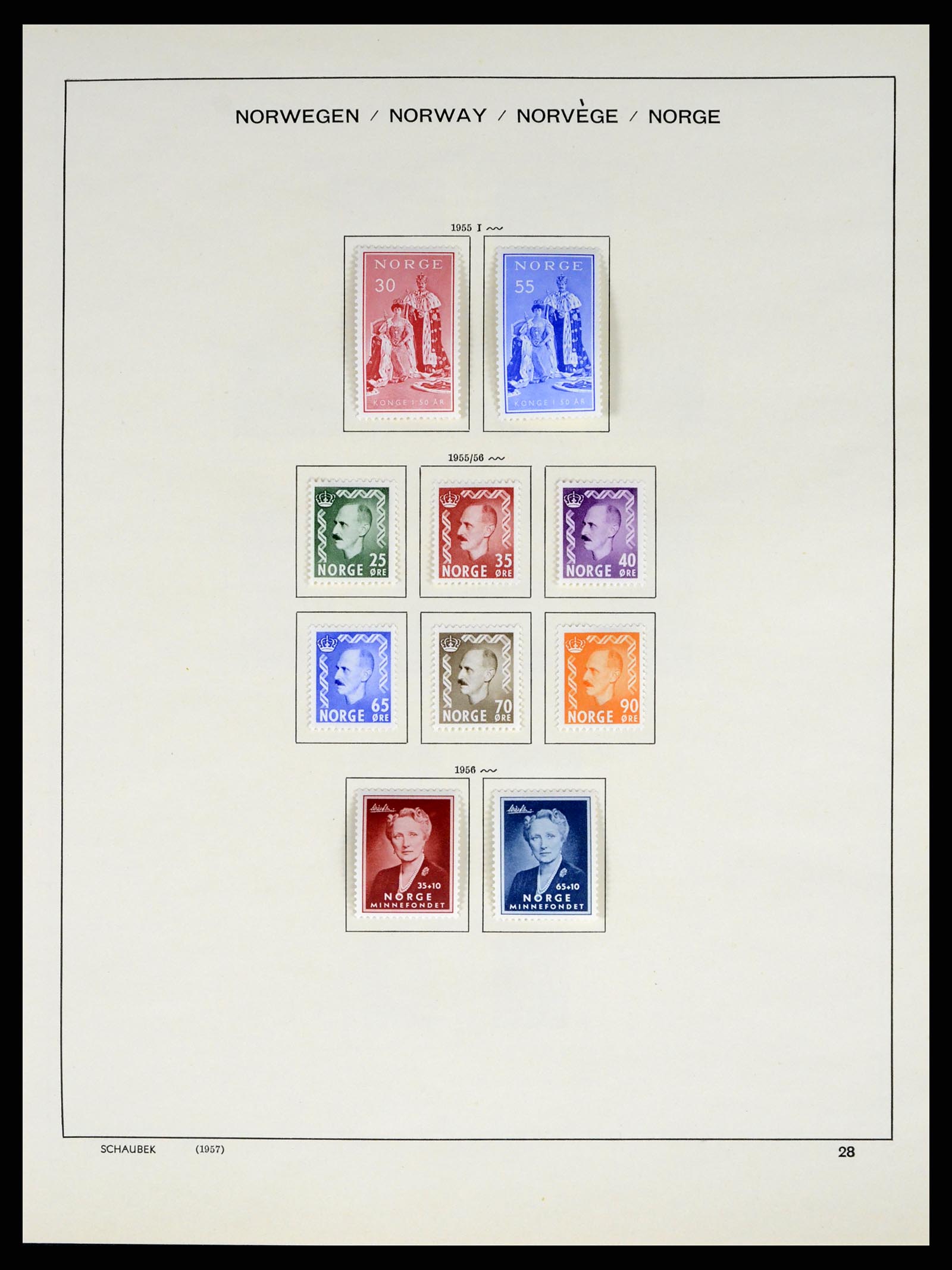 37544 026 - Postzegelverzameling 37544 Noorwegen 1855-2014.