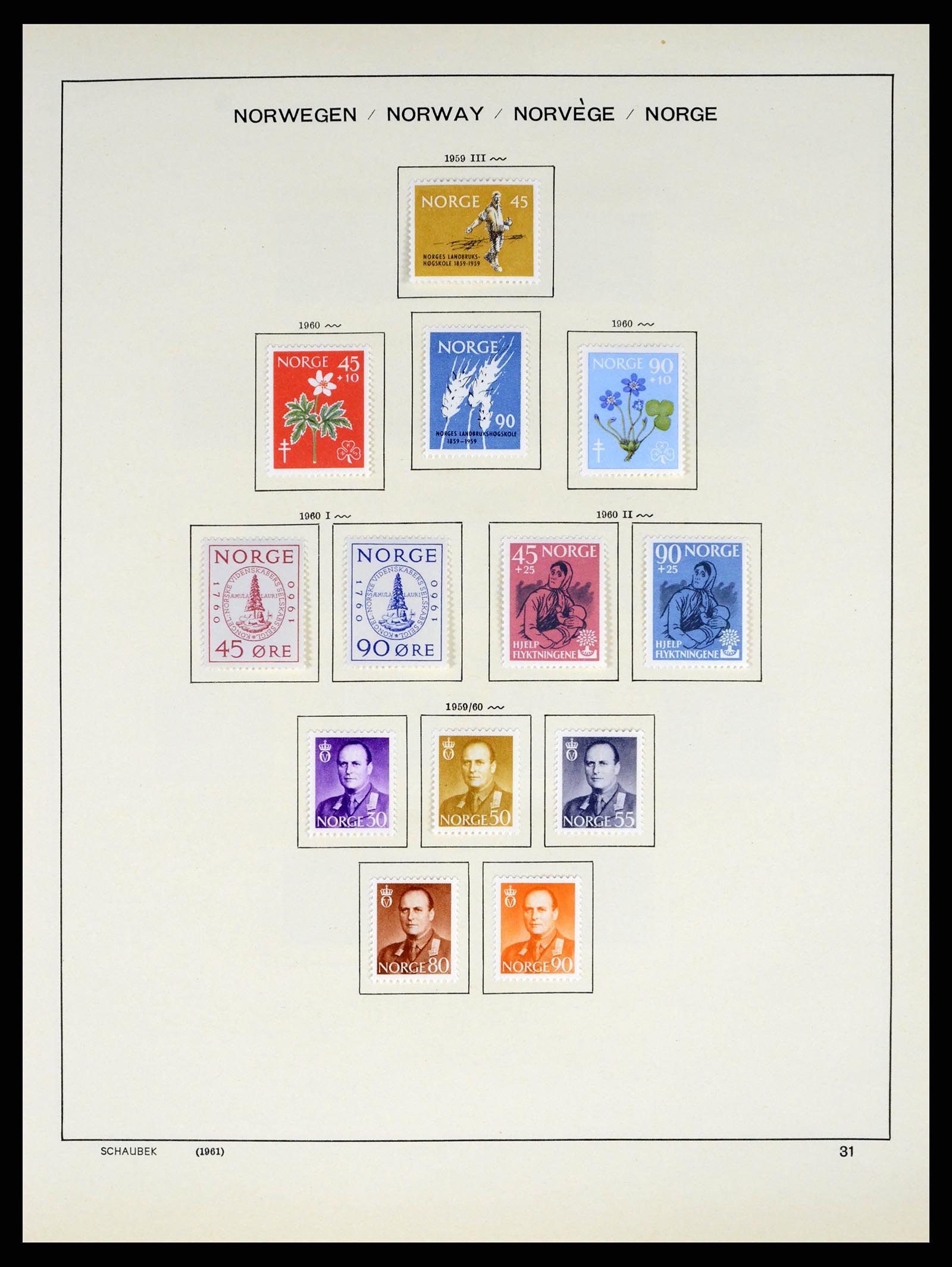 37544 029 - Postzegelverzameling 37544 Noorwegen 1855-2014.