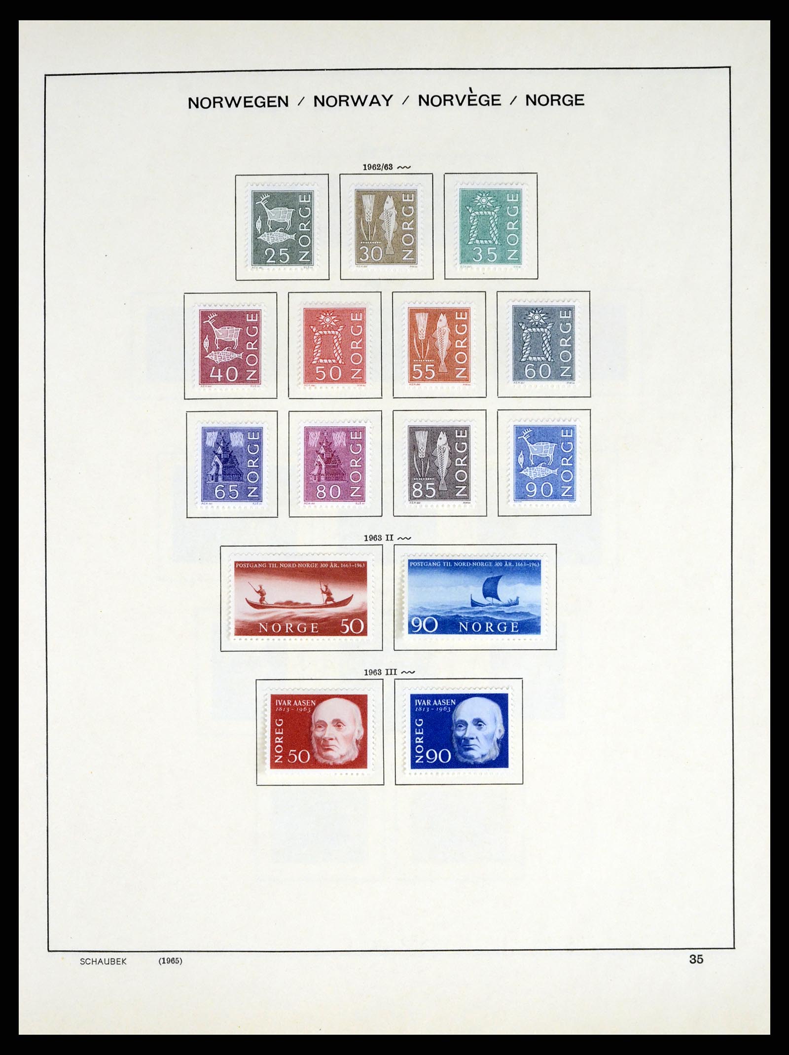 37544 033 - Postzegelverzameling 37544 Noorwegen 1855-2014.