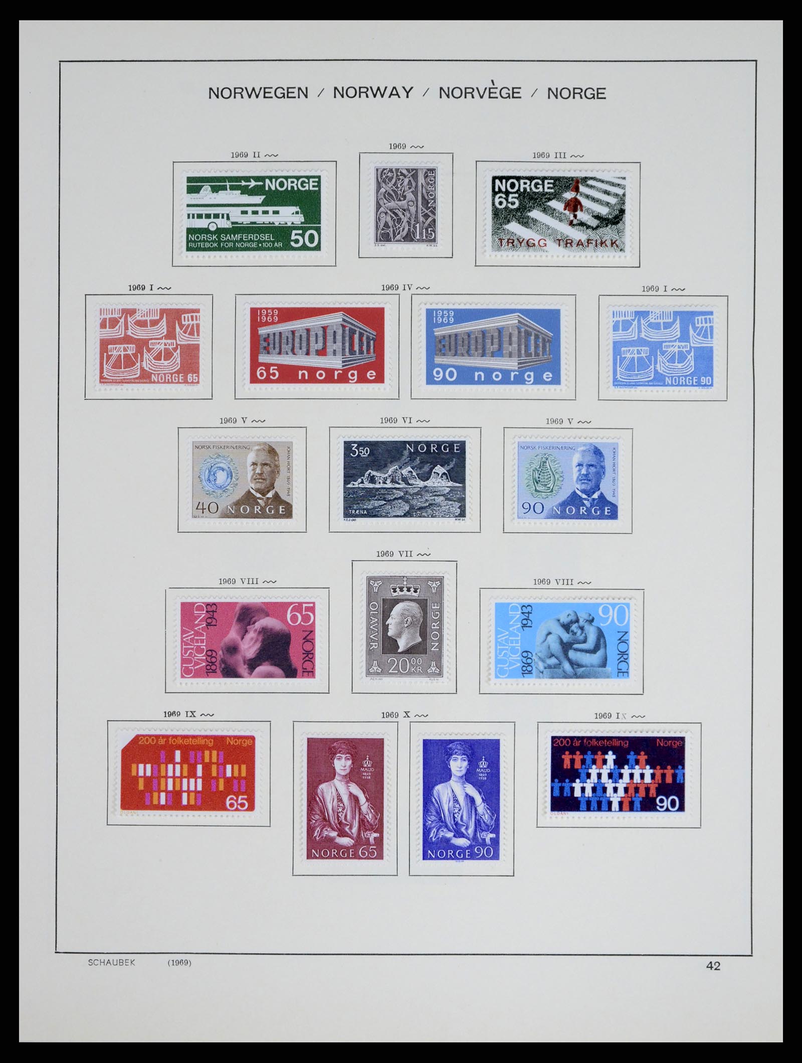 37544 041 - Postzegelverzameling 37544 Noorwegen 1855-2014.