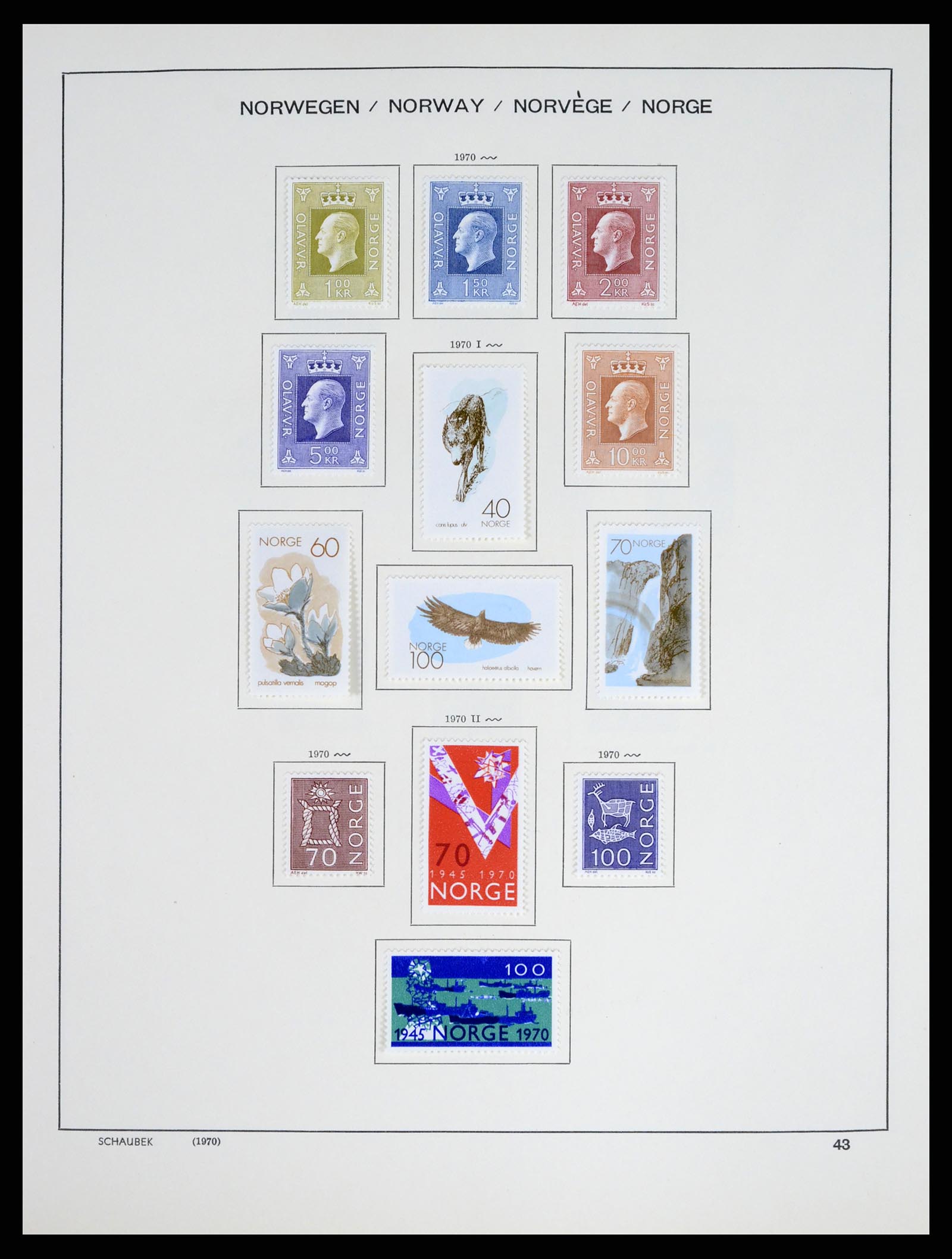 37544 042 - Postzegelverzameling 37544 Noorwegen 1855-2014.