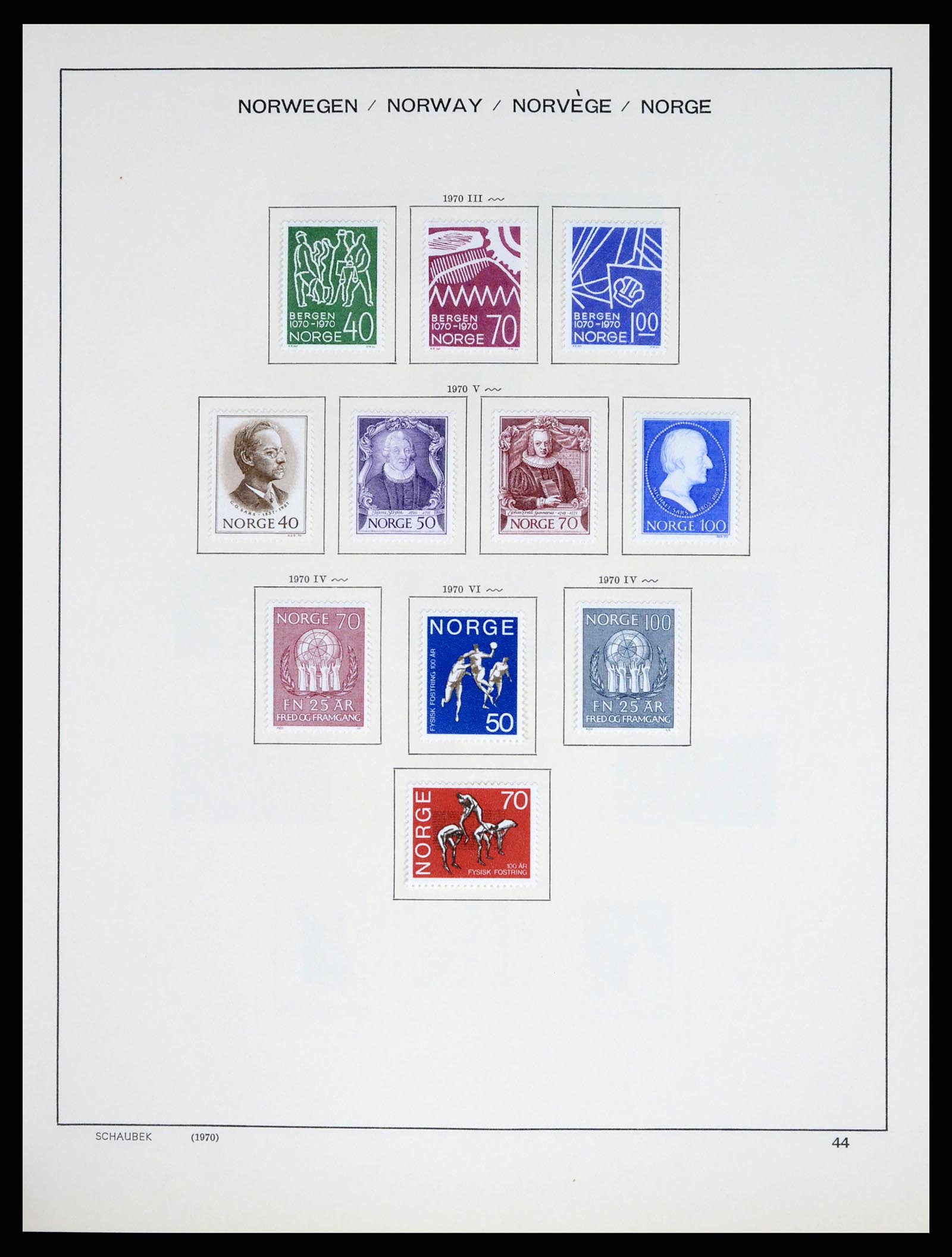 37544 043 - Postzegelverzameling 37544 Noorwegen 1855-2014.