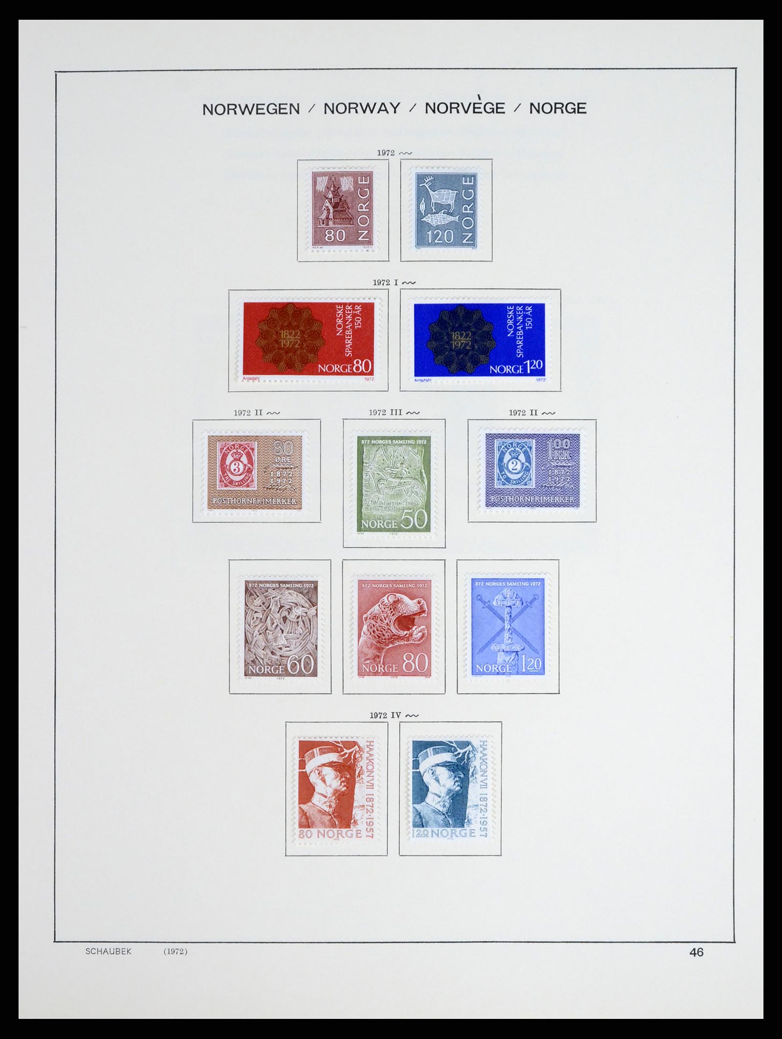 37544 045 - Postzegelverzameling 37544 Noorwegen 1855-2014.