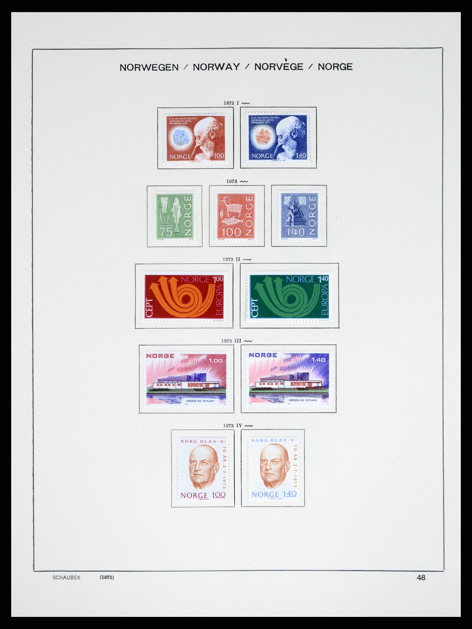 37544 048 - Postzegelverzameling 37544 Noorwegen 1855-2014.