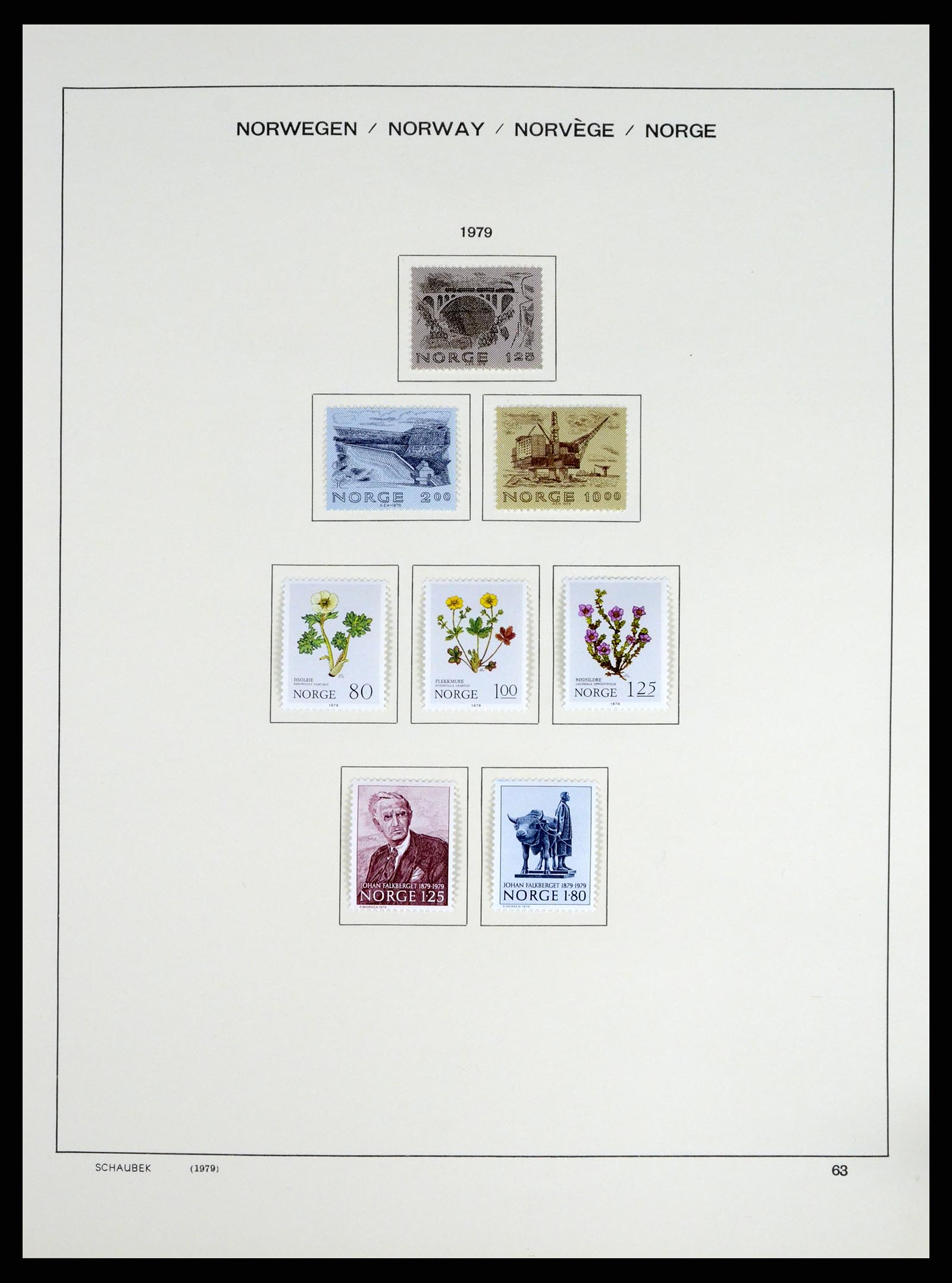 37544 063 - Postzegelverzameling 37544 Noorwegen 1855-2014.