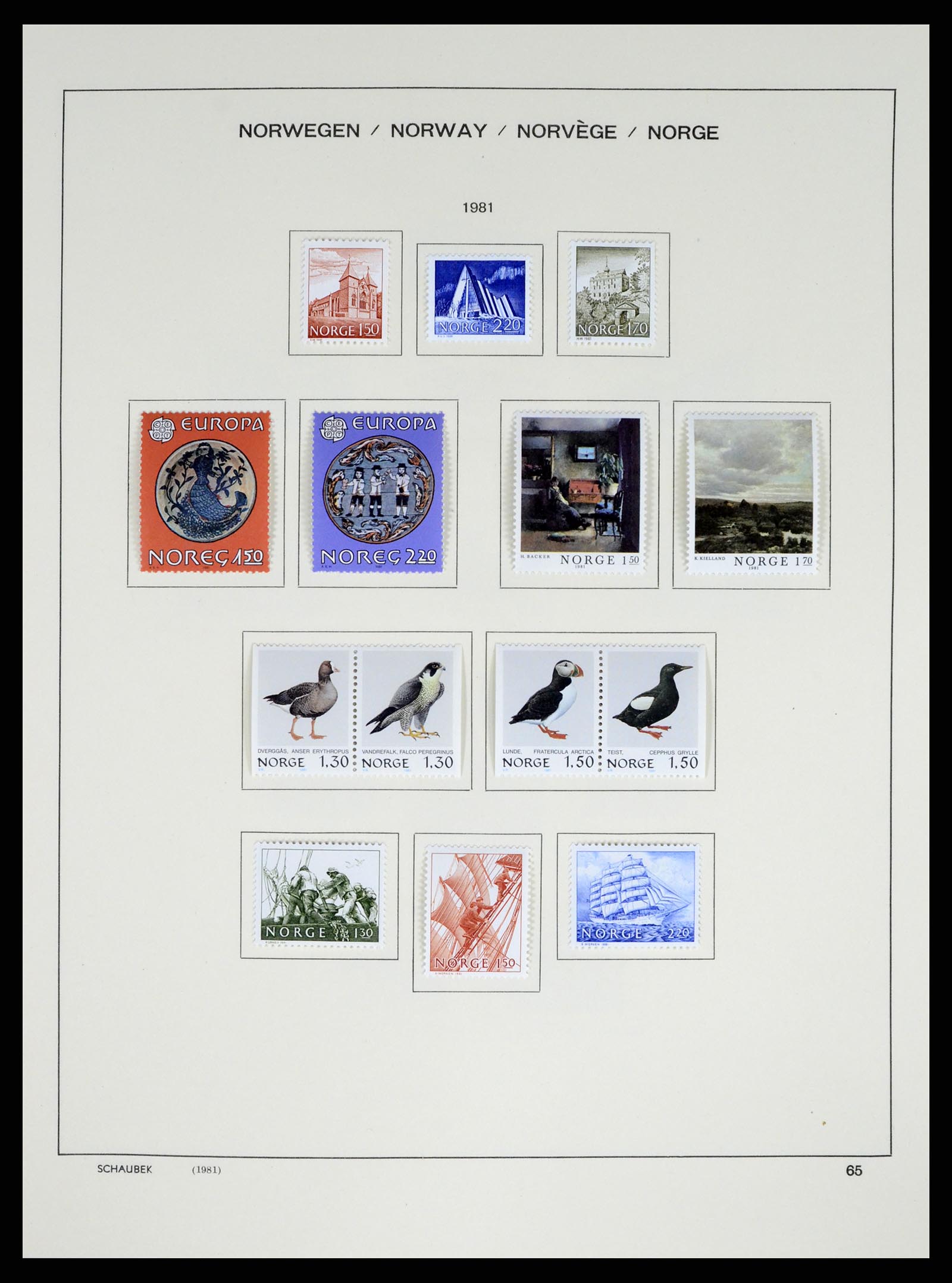 37544 067 - Postzegelverzameling 37544 Noorwegen 1855-2014.