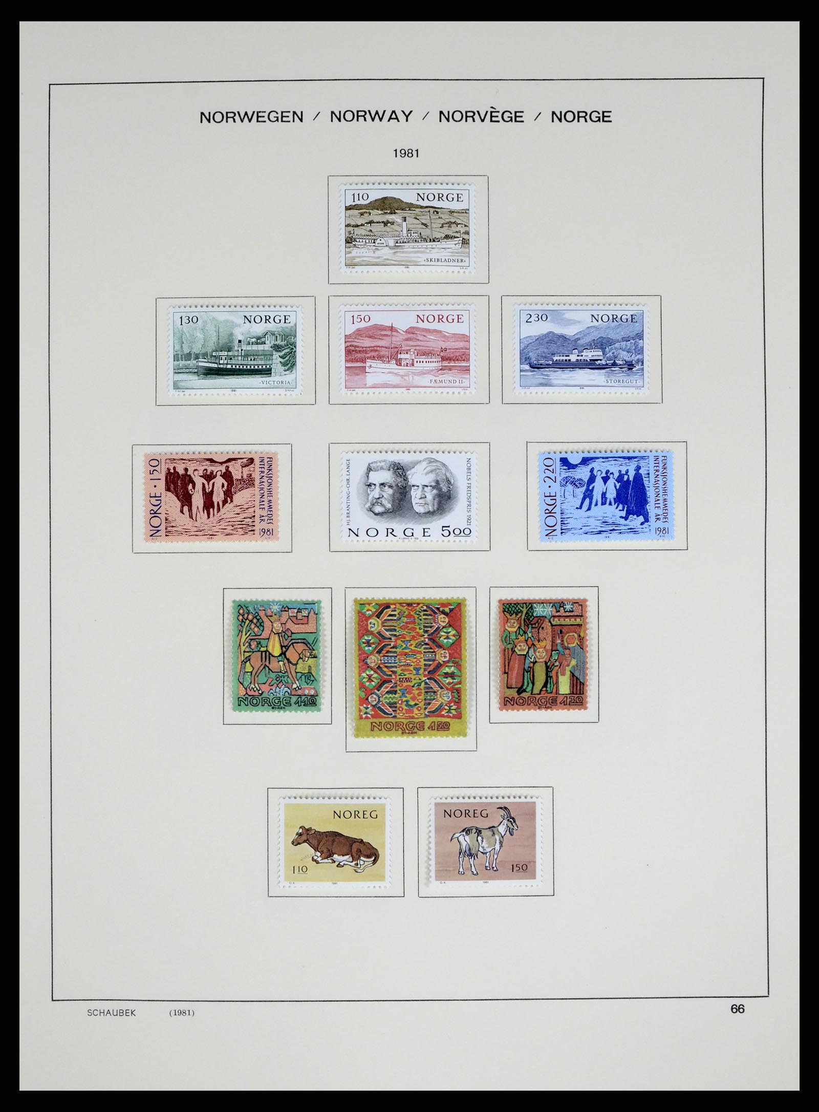37544 068 - Postzegelverzameling 37544 Noorwegen 1855-2014.