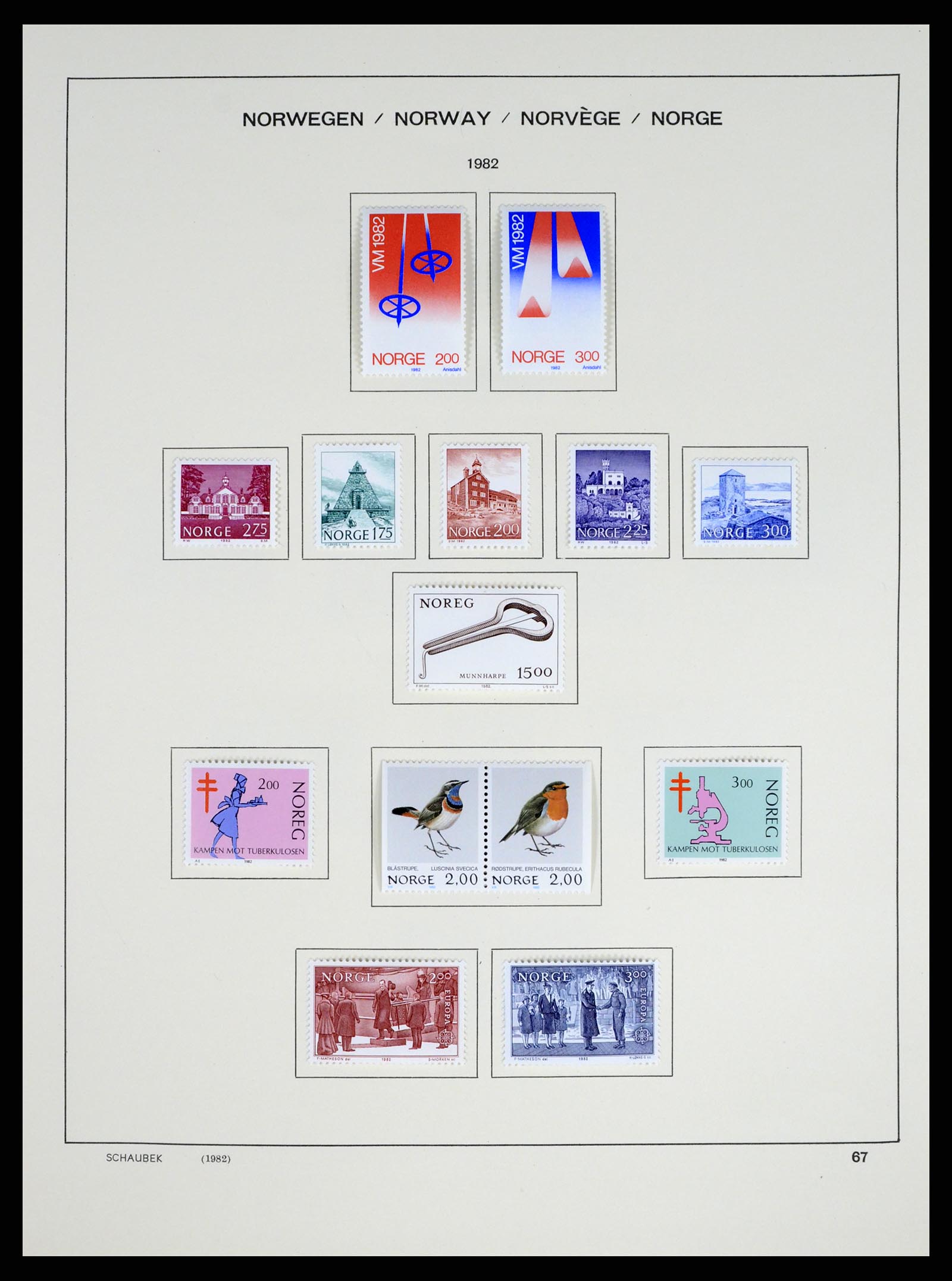 37544 069 - Postzegelverzameling 37544 Noorwegen 1855-2014.