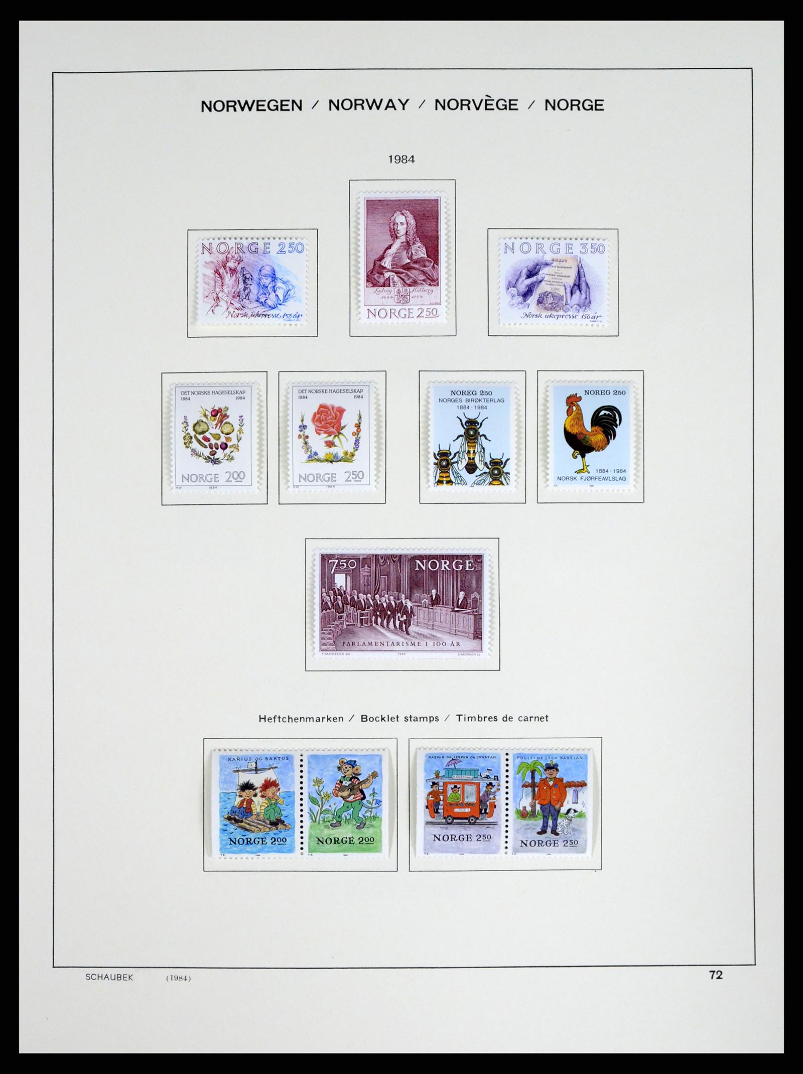 37544 075 - Postzegelverzameling 37544 Noorwegen 1855-2014.