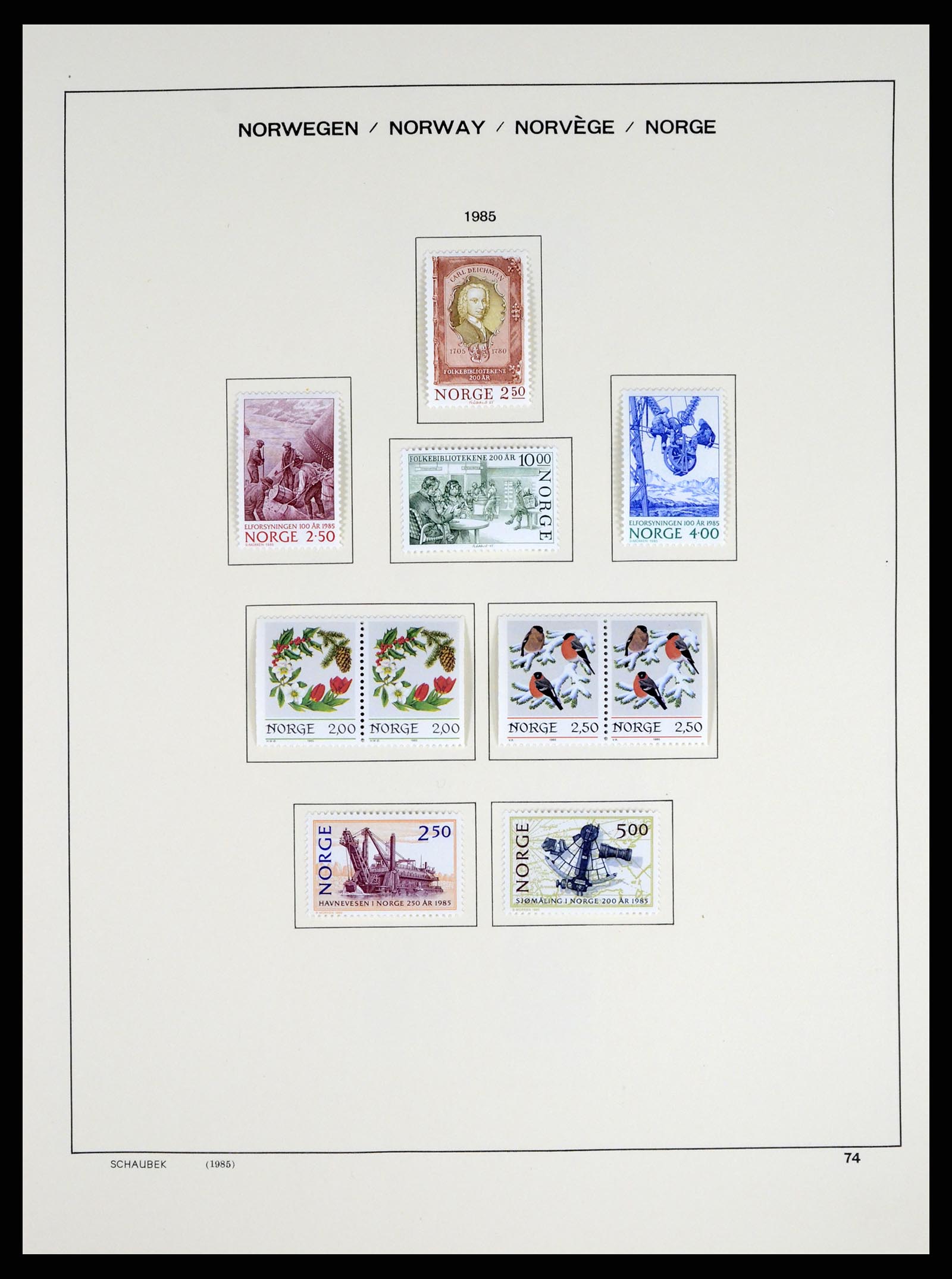 37544 078 - Postzegelverzameling 37544 Noorwegen 1855-2014.