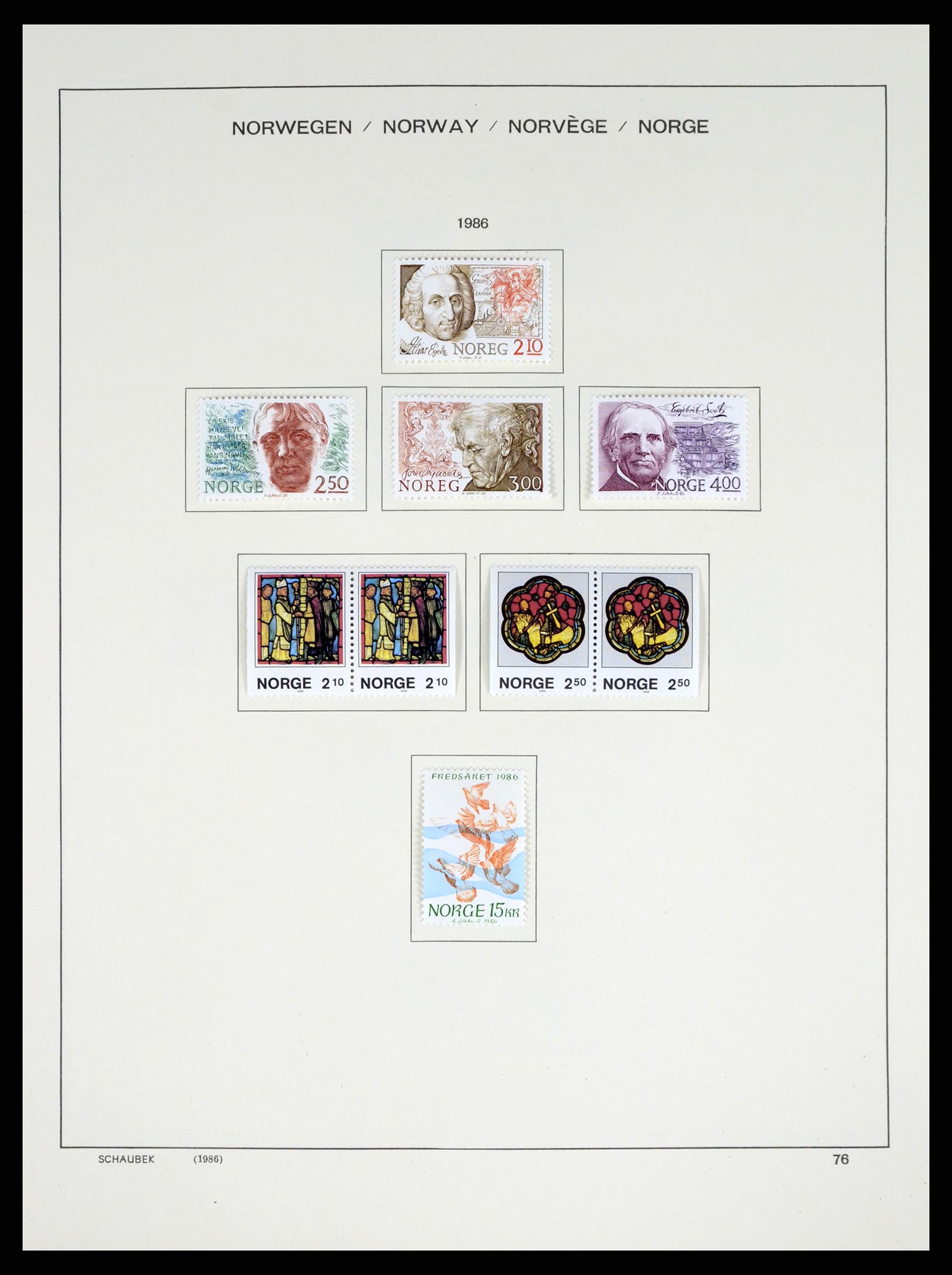 37544 081 - Postzegelverzameling 37544 Noorwegen 1855-2014.