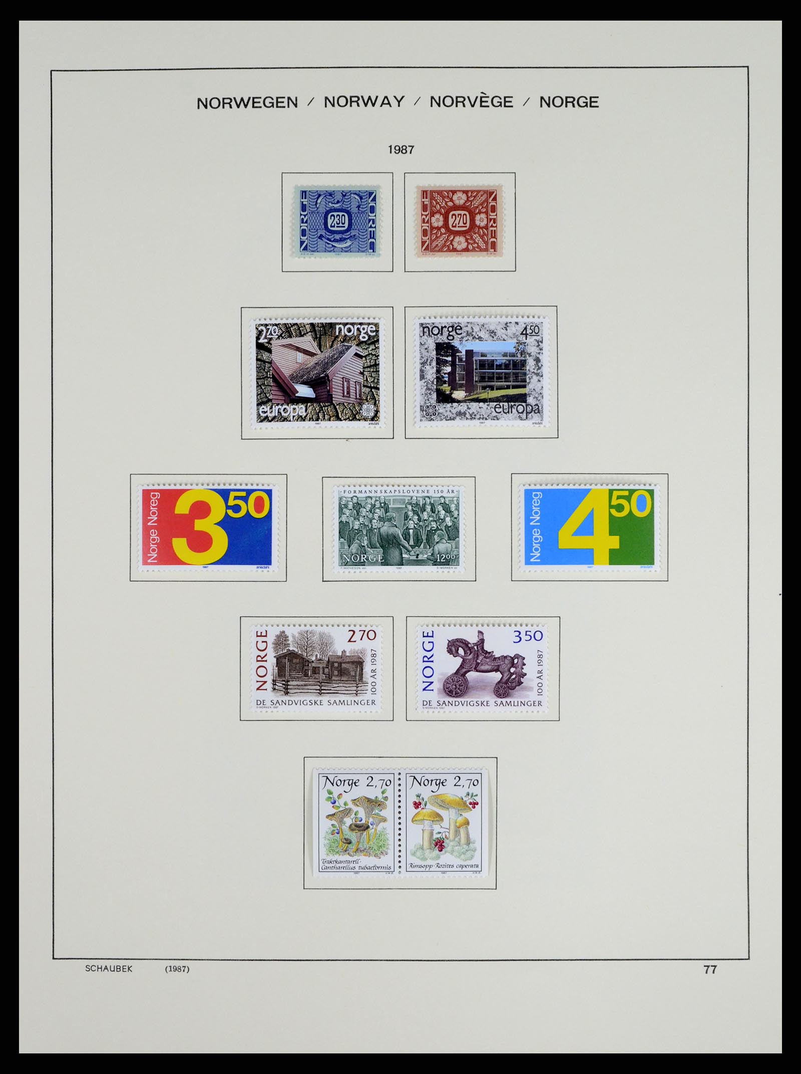 37544 082 - Postzegelverzameling 37544 Noorwegen 1855-2014.