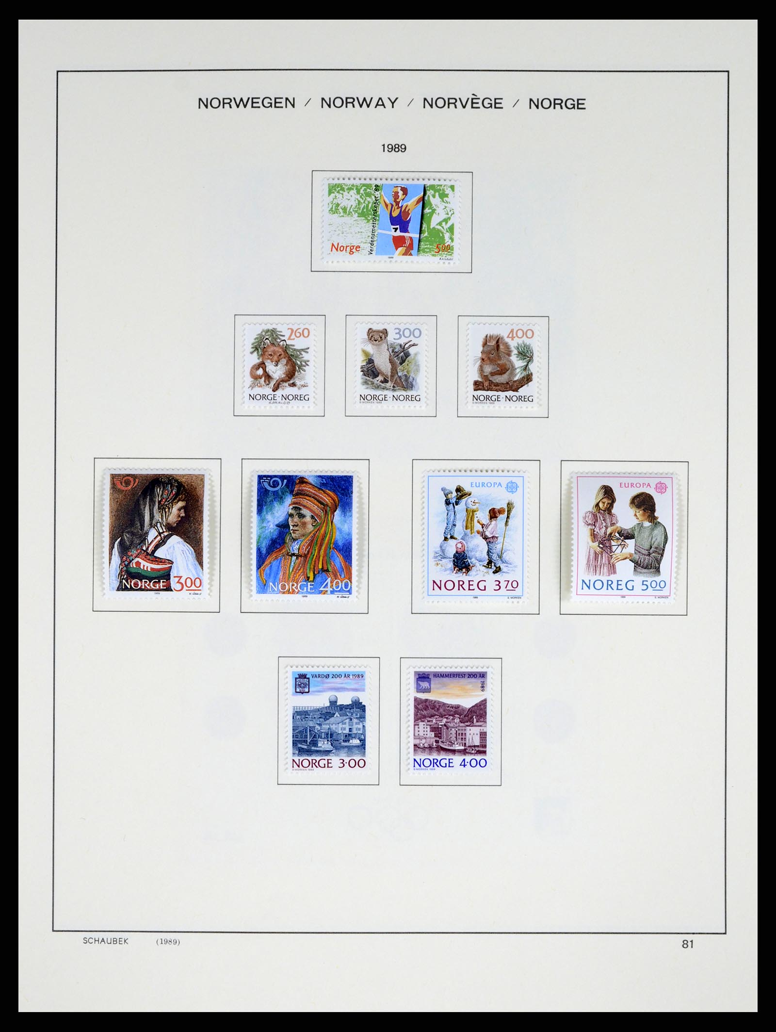 37544 088 - Postzegelverzameling 37544 Noorwegen 1855-2014.