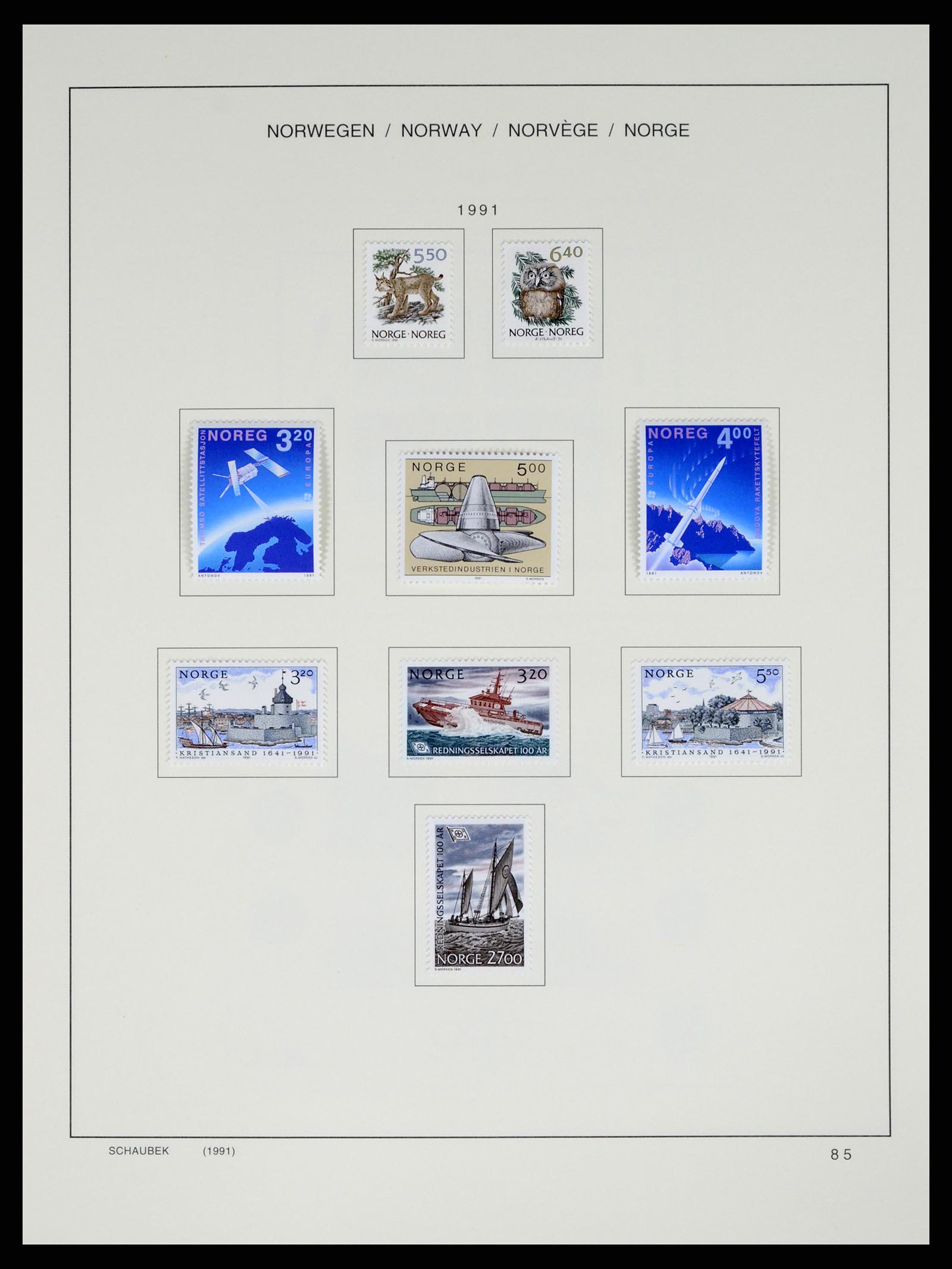 37544 094 - Postzegelverzameling 37544 Noorwegen 1855-2014.