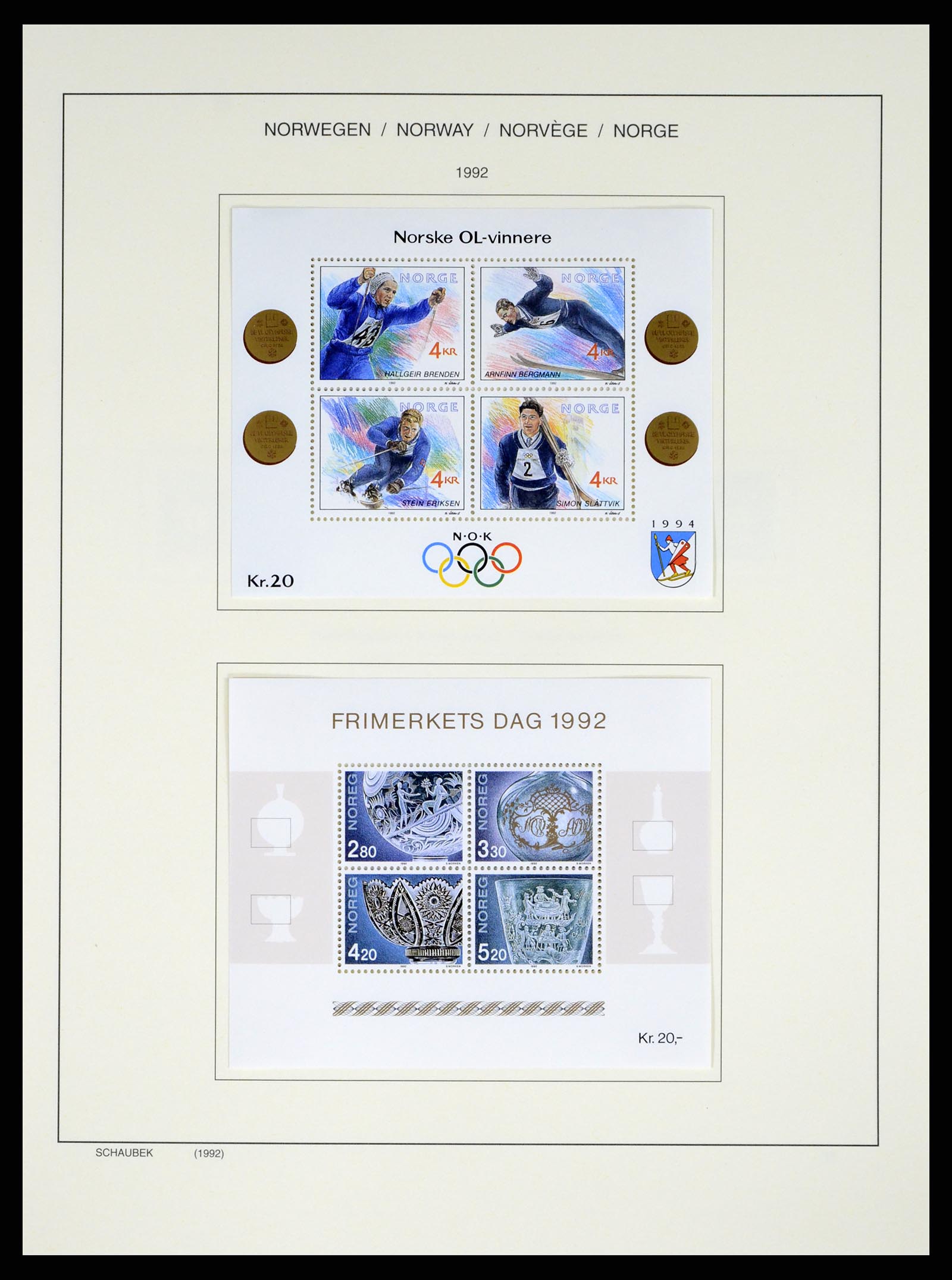 37544 098 - Postzegelverzameling 37544 Noorwegen 1855-2014.