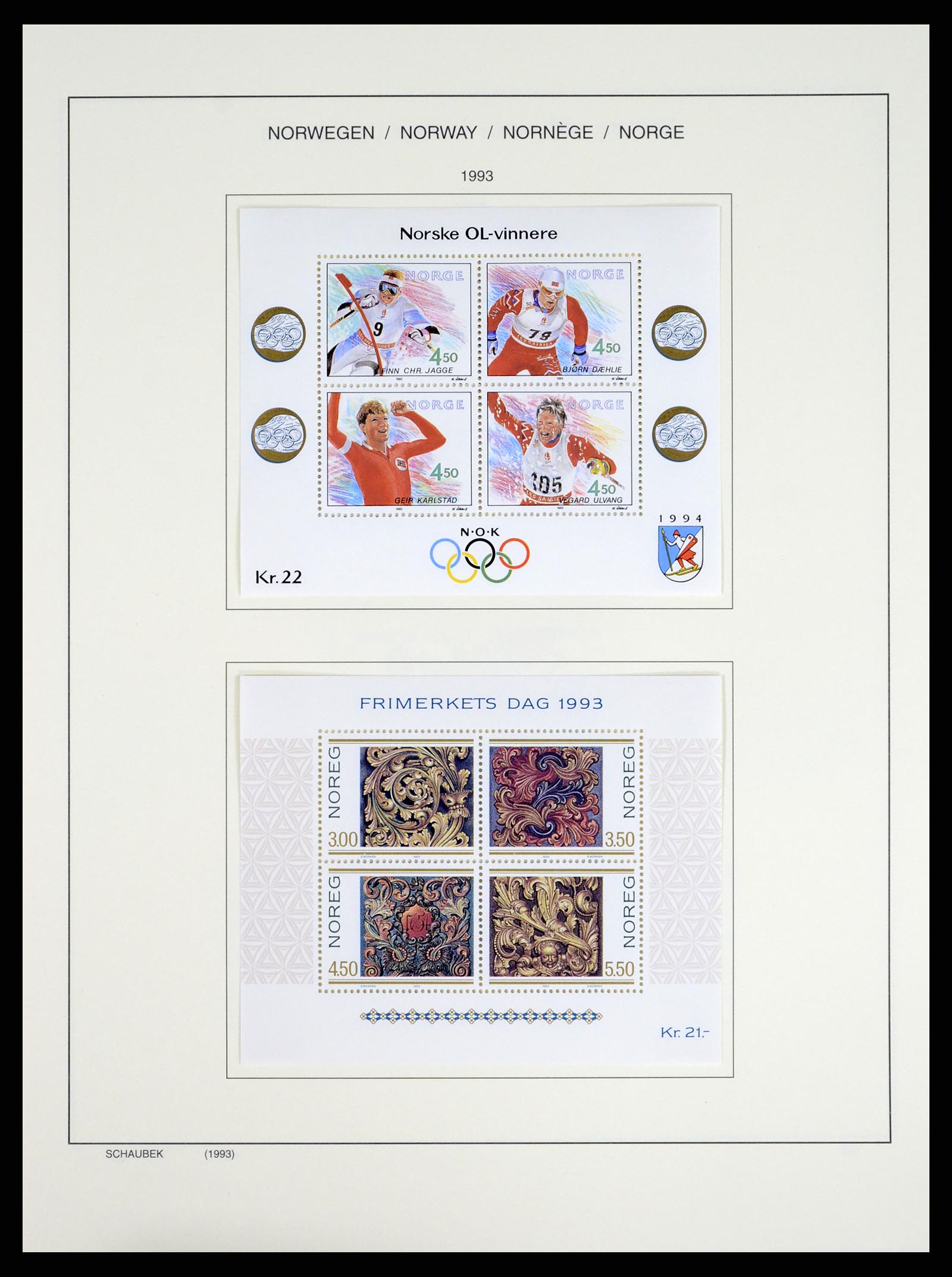 37544 101 - Postzegelverzameling 37544 Noorwegen 1855-2014.