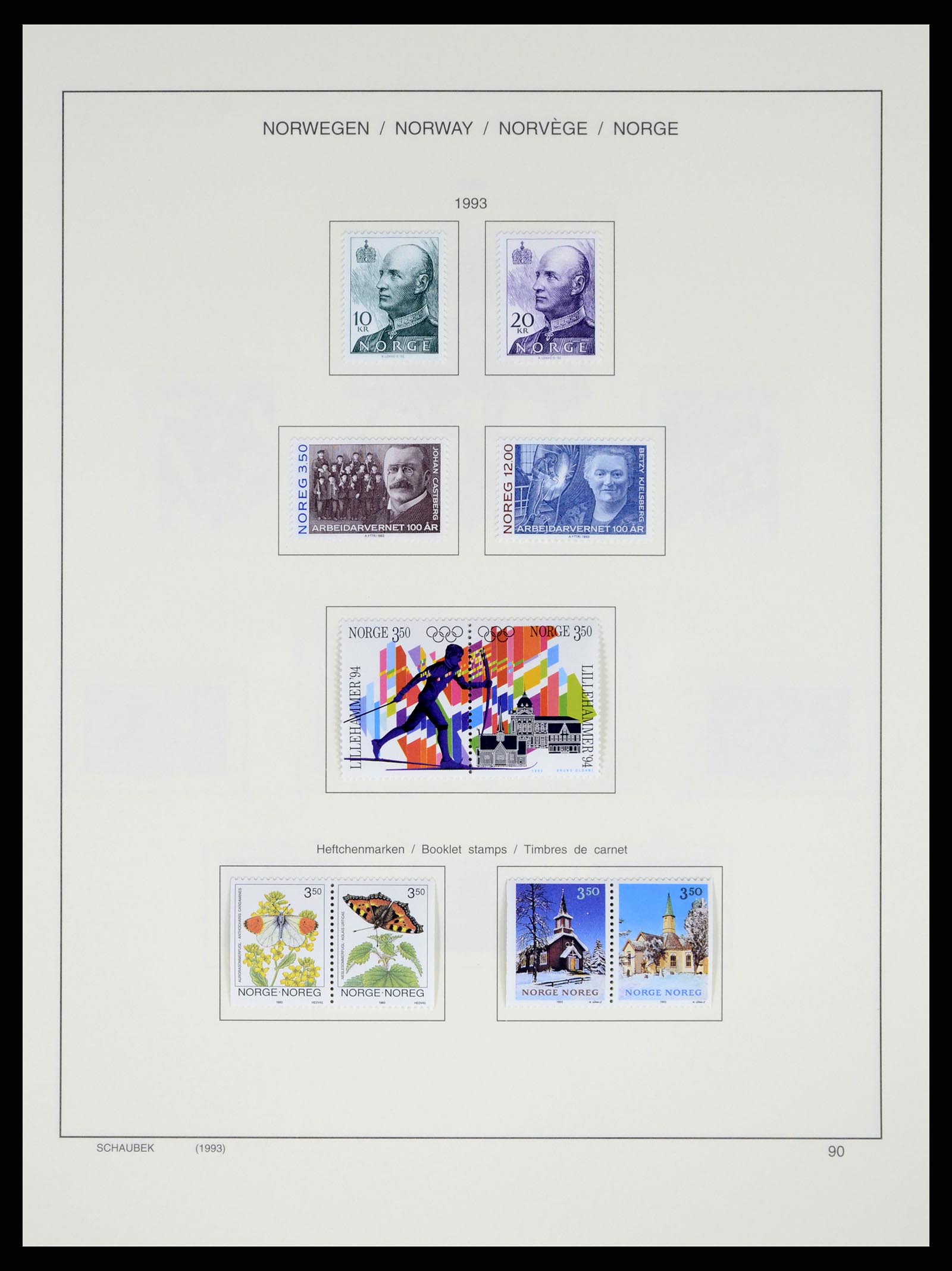 37544 102 - Postzegelverzameling 37544 Noorwegen 1855-2014.
